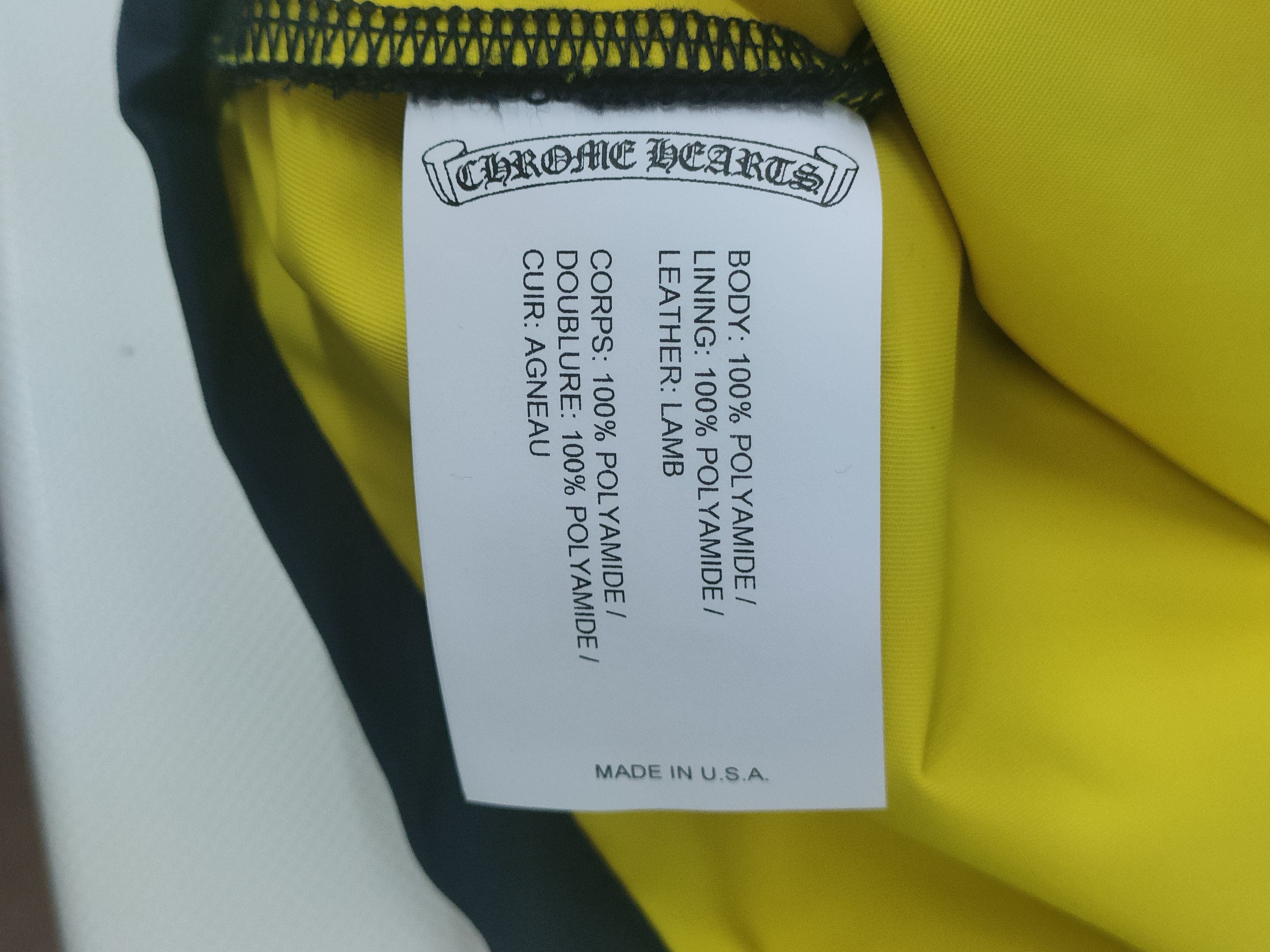 Chrome Hearts Chrome Hearts Yellow Patch Nylon Navy Short Sleeve Shirt Size XS / US 0-2 / IT 36-38 - 7 Thumbnail