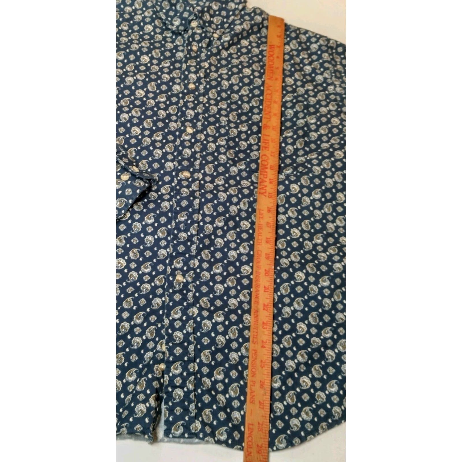 Vintage VINTAGE Trader Bay Button-Up Shirt Men XL Blue Paisley 90s Retro Size US XL / EU 56 / 4 - 6 Thumbnail