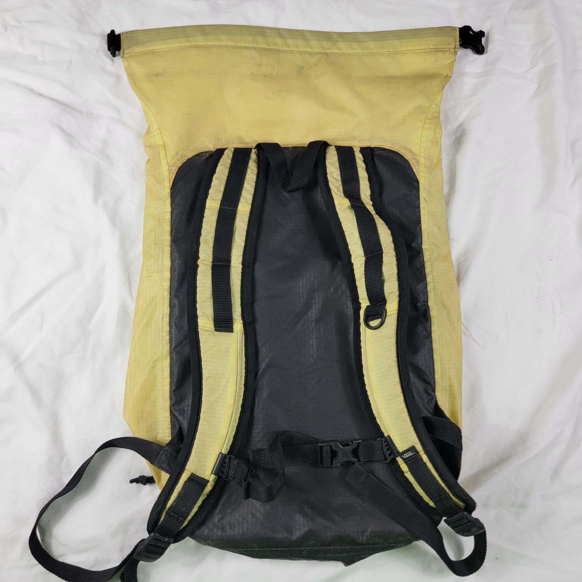 Vans Vans Yellow Roll Top Backpack Hiking Camping Trails Outdoors Size ONE SIZE - 2 Thumbnail