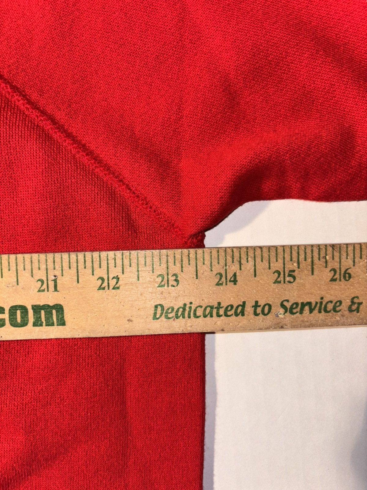 Vintage Vtg JE Morgan 90’s Raglan Red Crewneck Sweatshirt Fleece Size US L / EU 52-54 / 3 - 5 Thumbnail