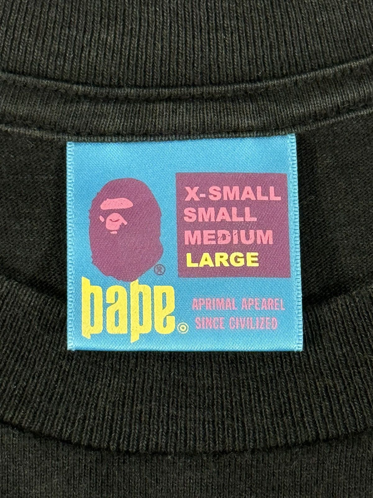 Bape Bape Ape Shall Never Kill Ape Tee(Black/L) Size US L / EU 52-54 / 3 - 5 Thumbnail