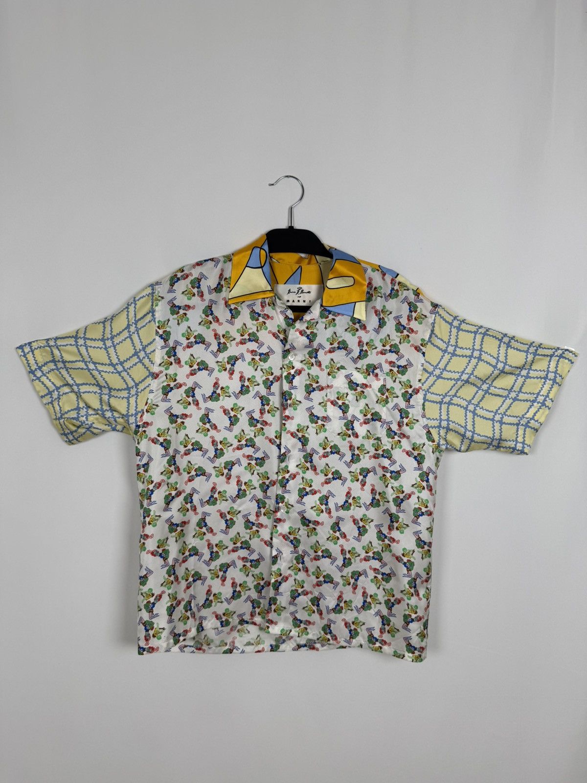 Marni MARNI x BRUNO BOZZETTO Silk Oversized Short Sleeve Shirt Size US S / EU 44-46 / 1 - 1 Thumbnail