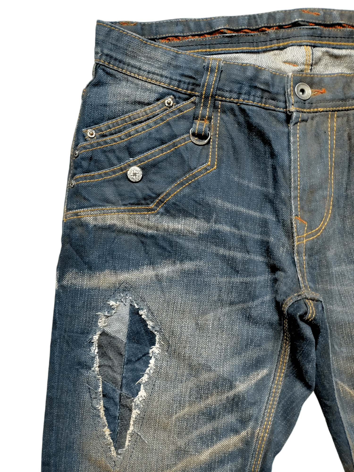 Hysteric Glamour Flare Jeans Nicole Club Patchwork Boot cut Denim Size US 30 / EU 46 - 4 Thumbnail