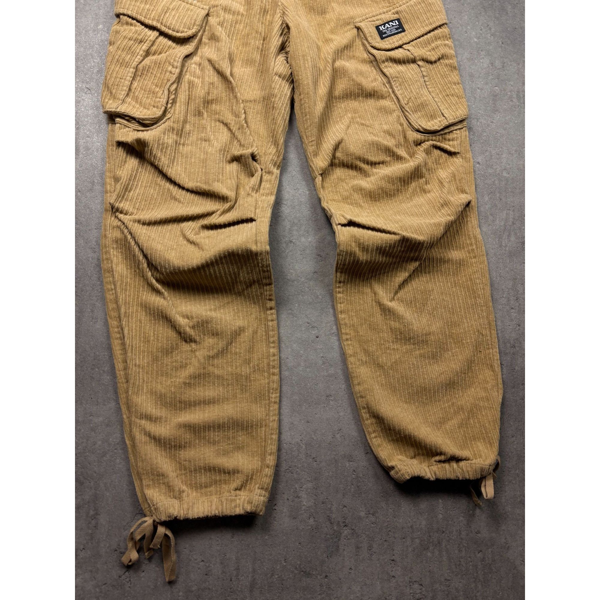 Karl Kani Karl Kani Vintage Style Corduroy Cargo Pants Tan Brown Men's Size US 34 / EU 50 - 2 Thumbnail