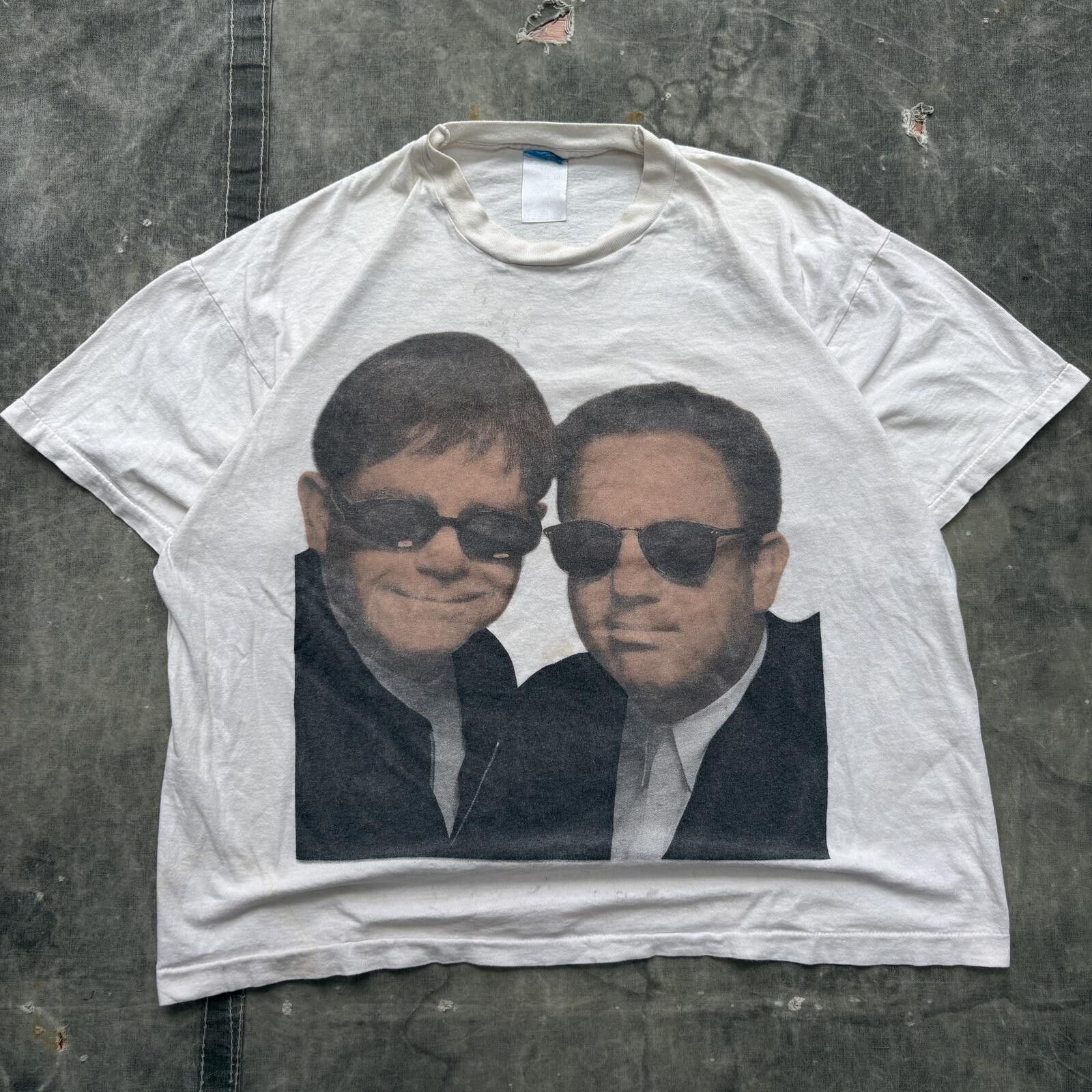 Band Tees Vintage 90s Billy Joel Elton John Piano Man Rock Music Shirt Size US L / EU 52-54 / 3 - 1 Thumbnail