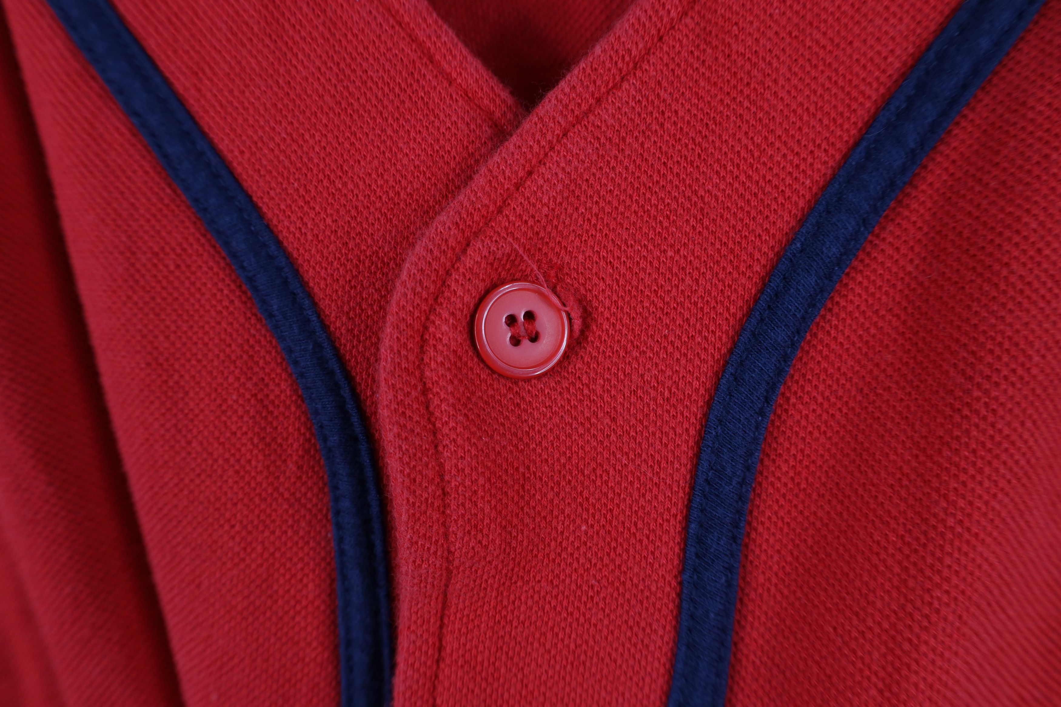 Vintage Vintage 90s Wahoo Cleveland Indians Baseball Jersey Red Size US L / EU 52-54 / 3 - 6 Thumbnail