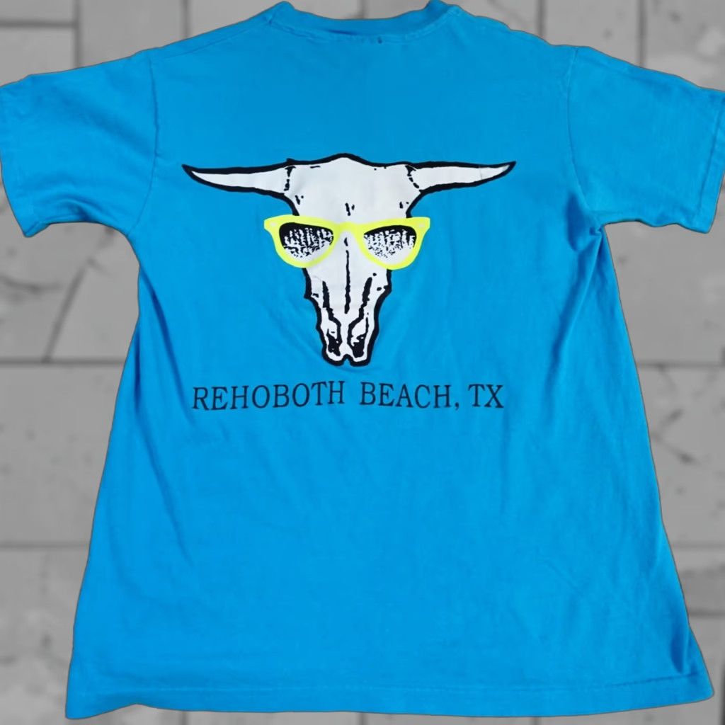 Vintage VINTAGE Roadhouse Steak Joint Shirt Medium Blue Mens T-Shirt Crew Neck Cotton Size US M / EU 48-50 / 2 - 1 Thumbnail