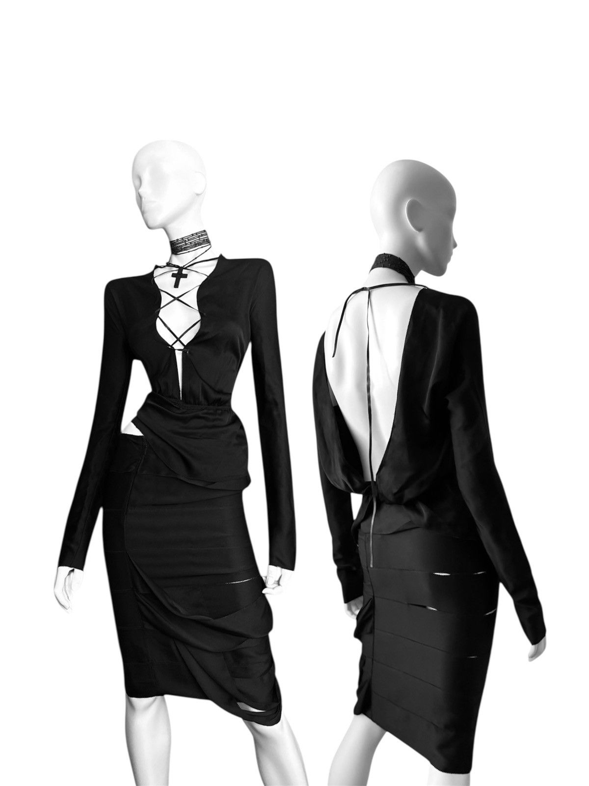 Gucci F/W 2002 Runway Tom Ford for Gucci – Full Look 26 Size S / US 4 / IT 40 - 4 Thumbnail
