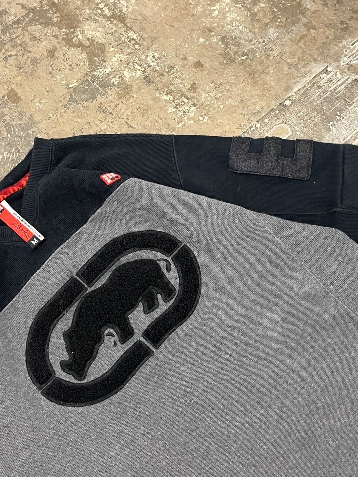 Ecko Unltd. × Vintage Ecko y2k streetwear heavy knit sweater/crewneck Size US M / EU 48-50 / 2 - 5 Thumbnail
