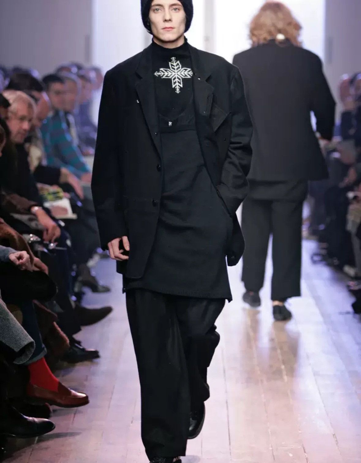 Yohji Yamamoto Yohji Yamamoto 05aw rivet spliced leather drawstring pants Size US 36 / EU 52 - 8 Thumbnail