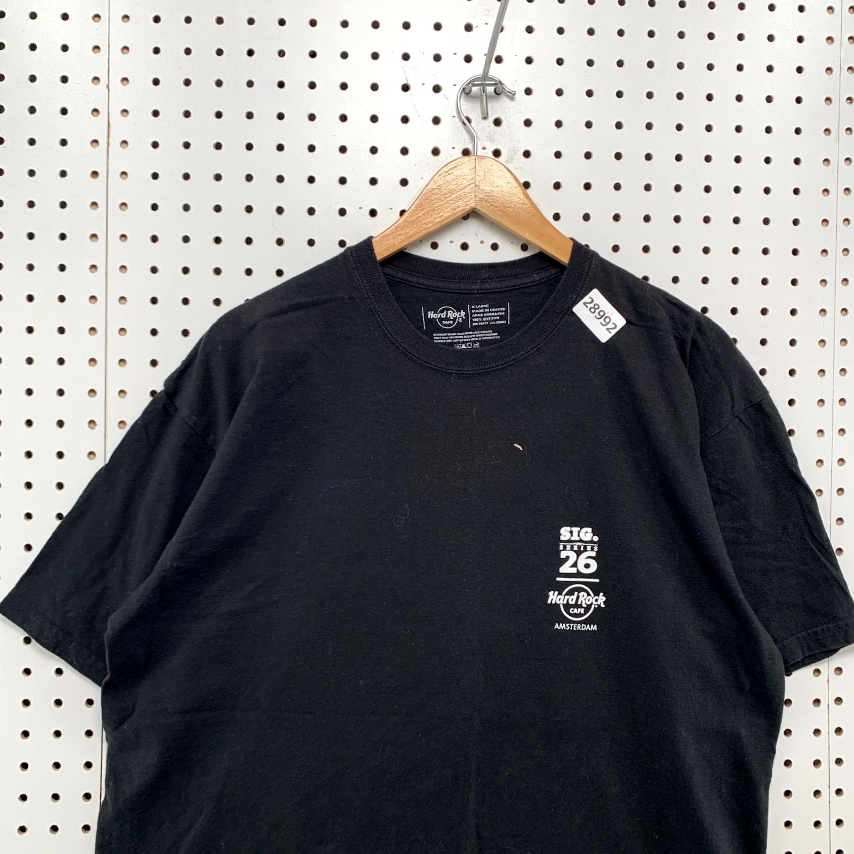 Hard Rock Cafe Hard Rock Bon Jovi Shirt Mens XL Black Music Band TEE Heart Dagger Logo 23x29.5 Size US XL / EU 56 / 4 - 6 Thumbnail