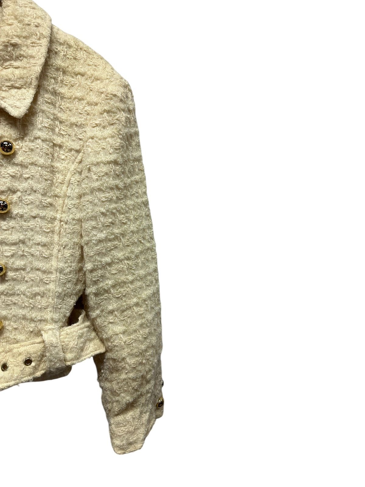 Hysteric Glamour 💥Vintage hysterics glamour tweed jacket with belts Size S / US 4 / IT 40 - 5 Thumbnail