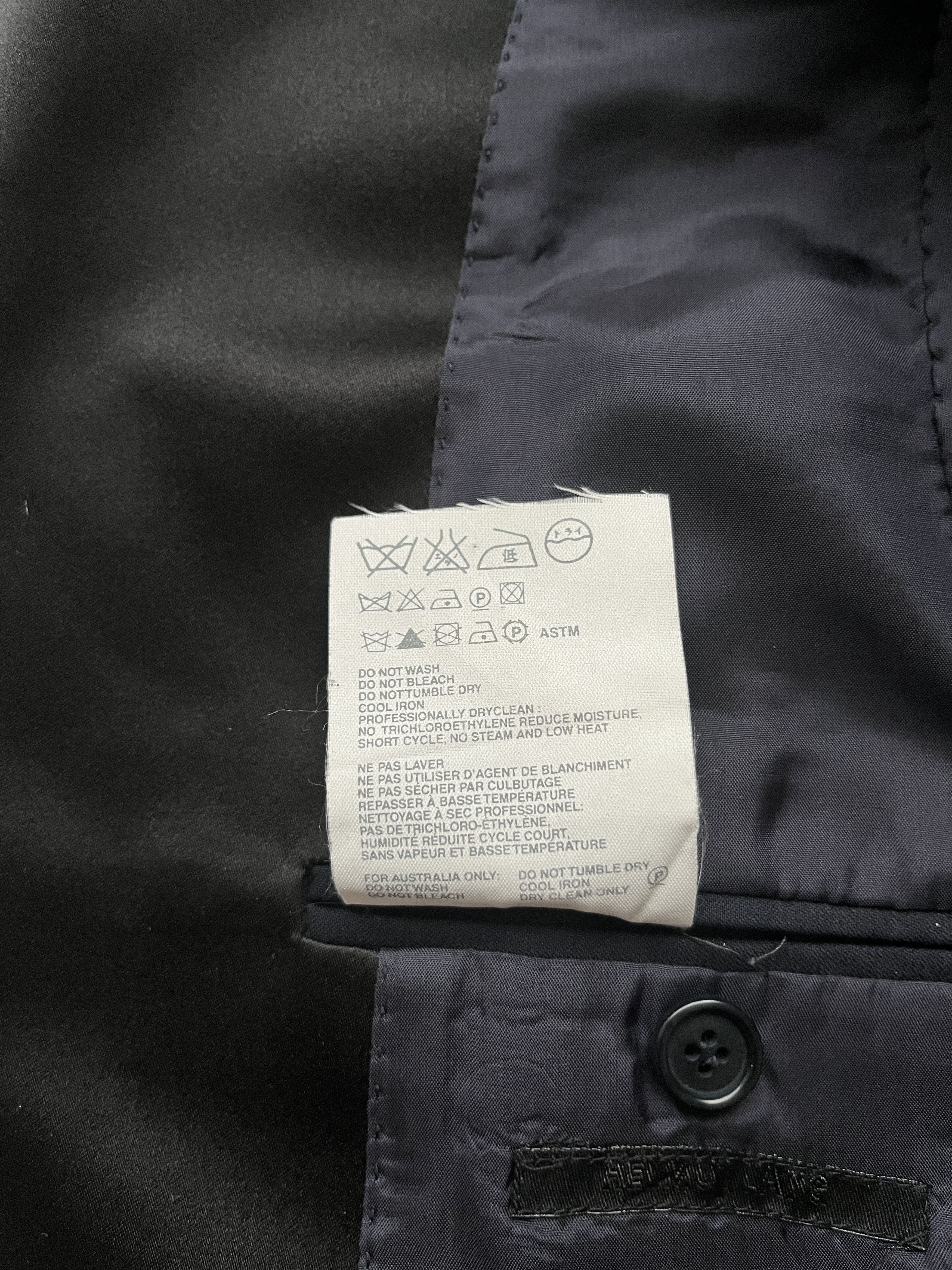 Helmut Lang ⚡️QUICK SALE⚡️1990's Helmut Lang Navy Blazer Tuxedo Jacket Size M / US 6-8 / IT 42-44 - 6 Thumbnail