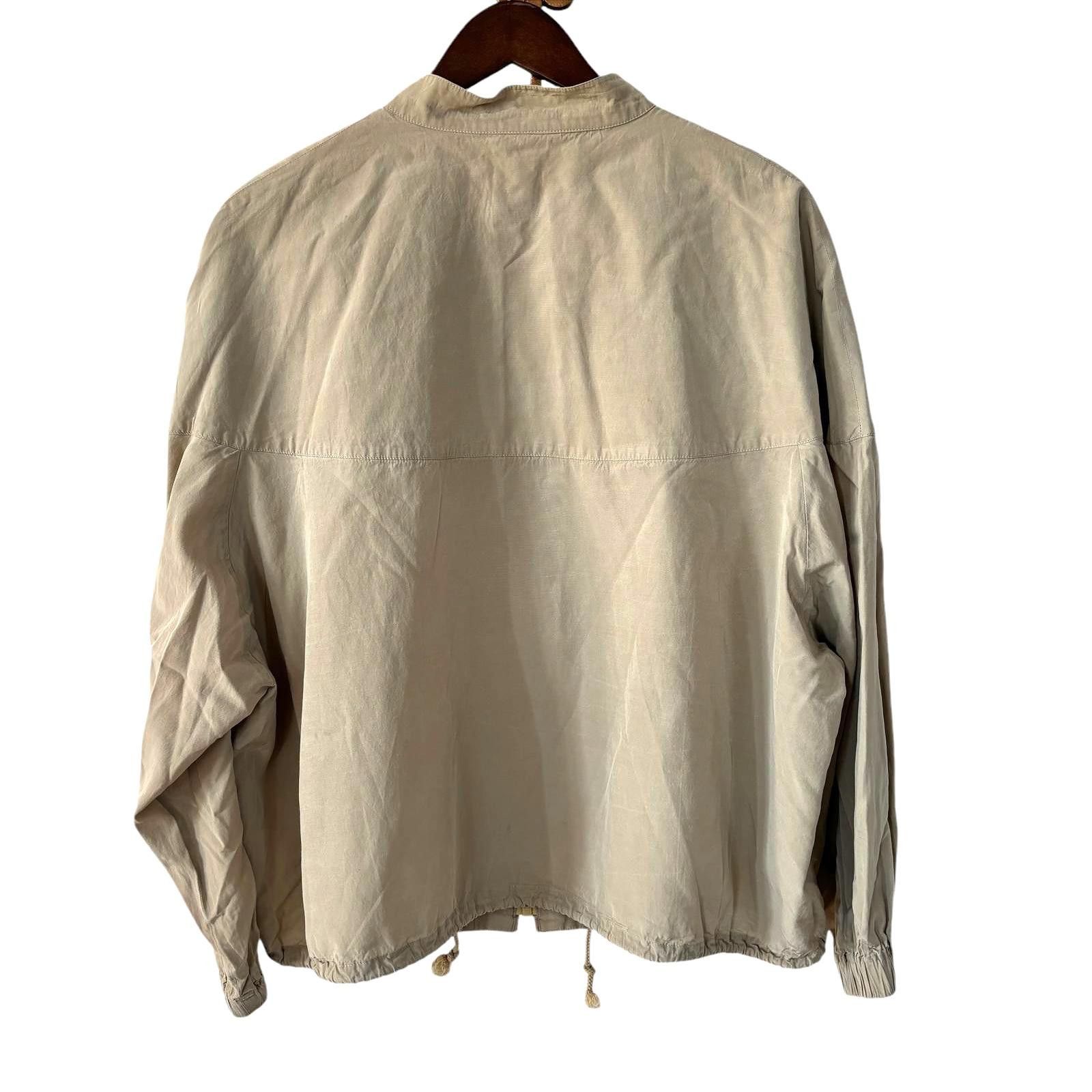 Marc Jacobs Marc Jacobs Beige Light Full Zip Hooded Bomber Jacket Sz L Size L / US 10 / IT 46 - 2 Thumbnail
