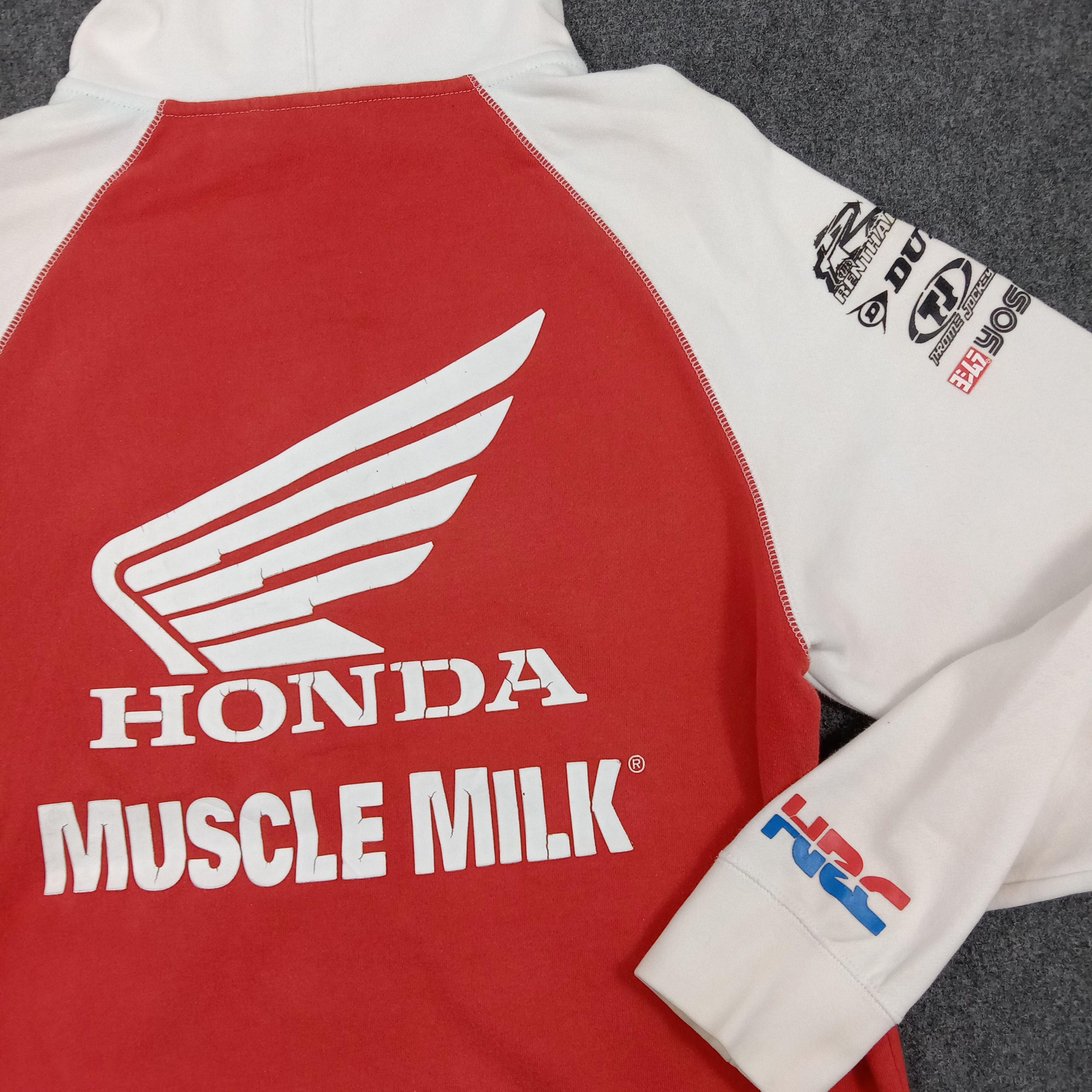 Honda × Vintage Honda Muscle Milk Racing Team Hoodies Jacket Size US M / EU 48-50 / 2 - 2 Thumbnail