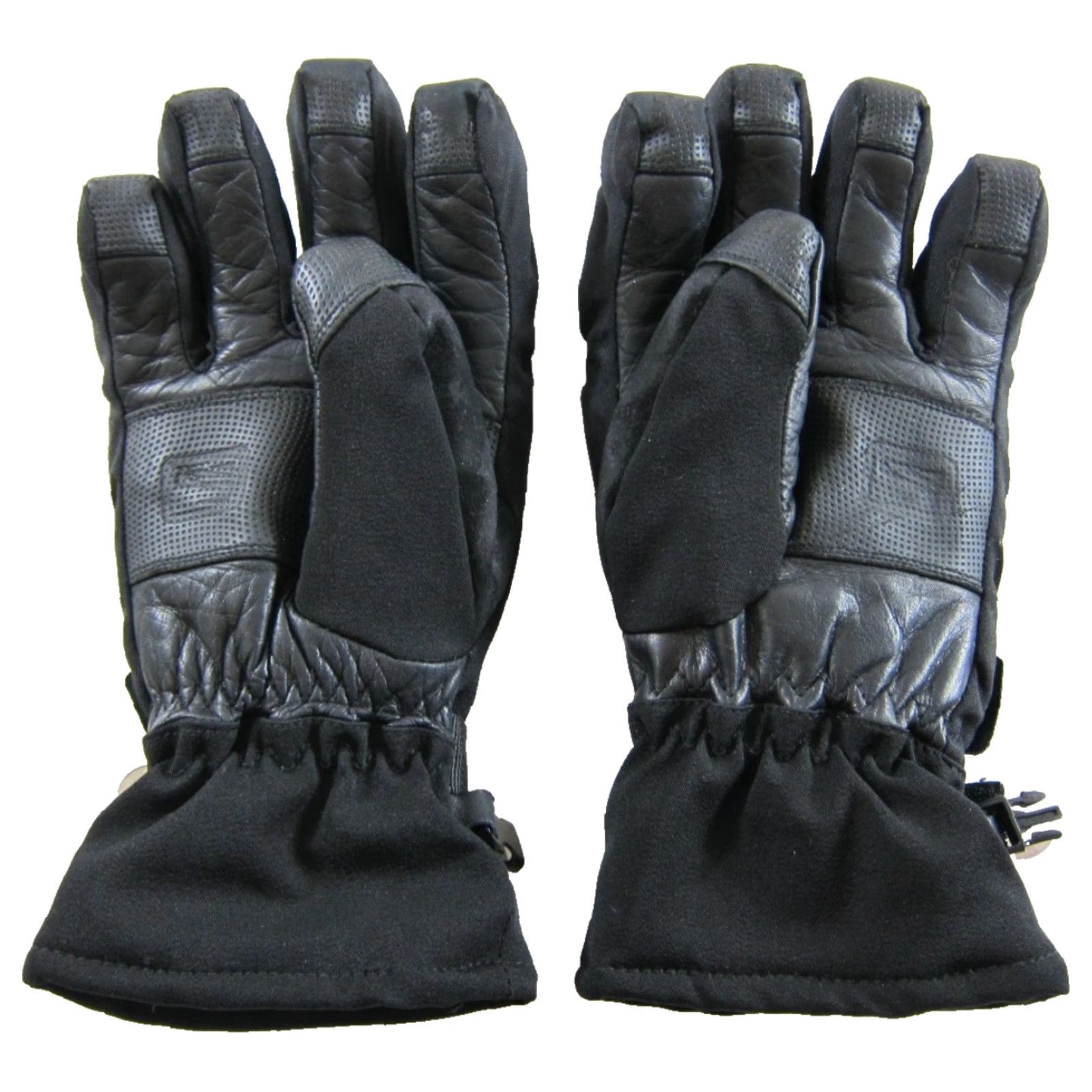 Vintage SCOTT Glove Adult Small Black Insulated 100% Leather Zip Pocket Warm Ski Snow Glove Women Small Size ONE SIZE - 2 Thumbnail