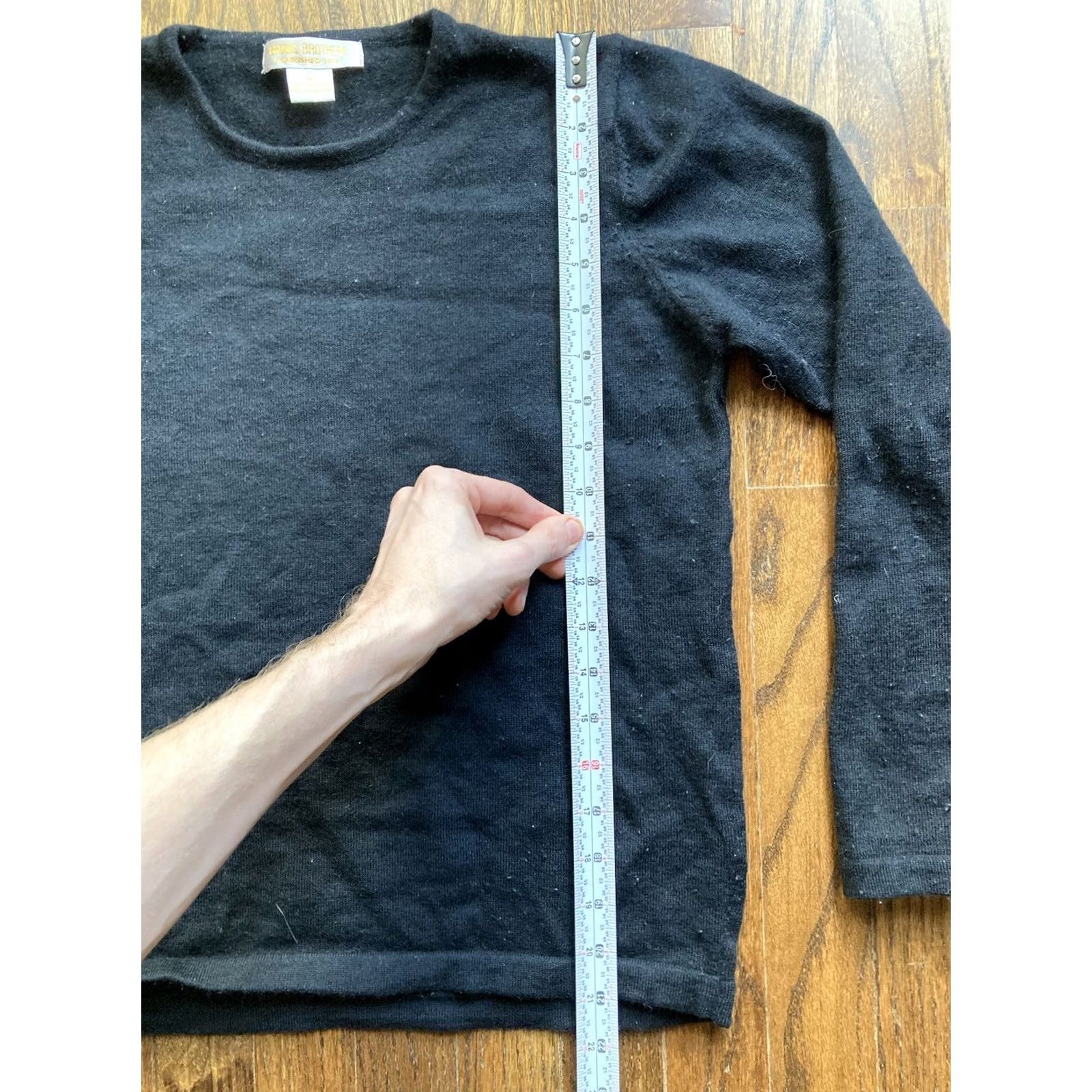 Brooks Brothers VINTAGE Brooks Brothers Sweater Women Medium Regular Black Wool Merino Preppy Pullover Long Sleeve Casual 100% M Size M / US 6-8 / IT 42-44 - 6 Thumbnail