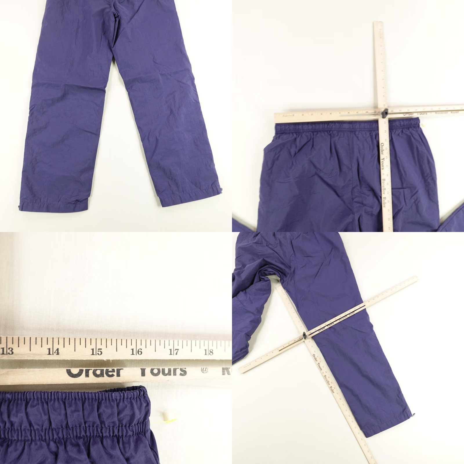 Adidas VINTAGE Adidas Pants Mens Large Blue Windbreaker Ankle Zip Lined Track Gym 90s Size US 33 - 8 Thumbnail