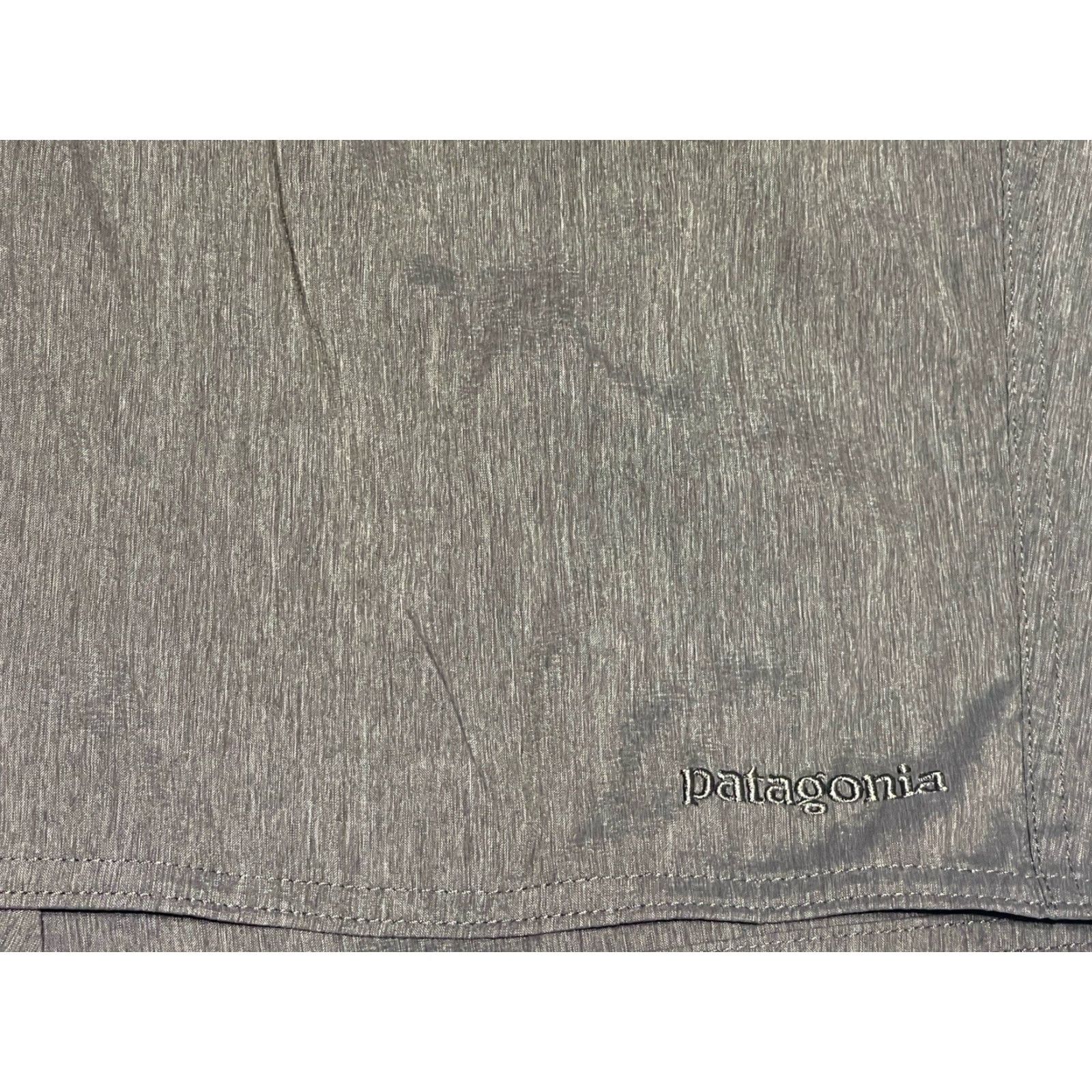 Patagonia Patagonia Shorts 36x9.5 Stretch Wavefarer Walk Drawstring Flat Front Stretch Mens Gray Size US 36 / EU 52 - 2 Thumbnail