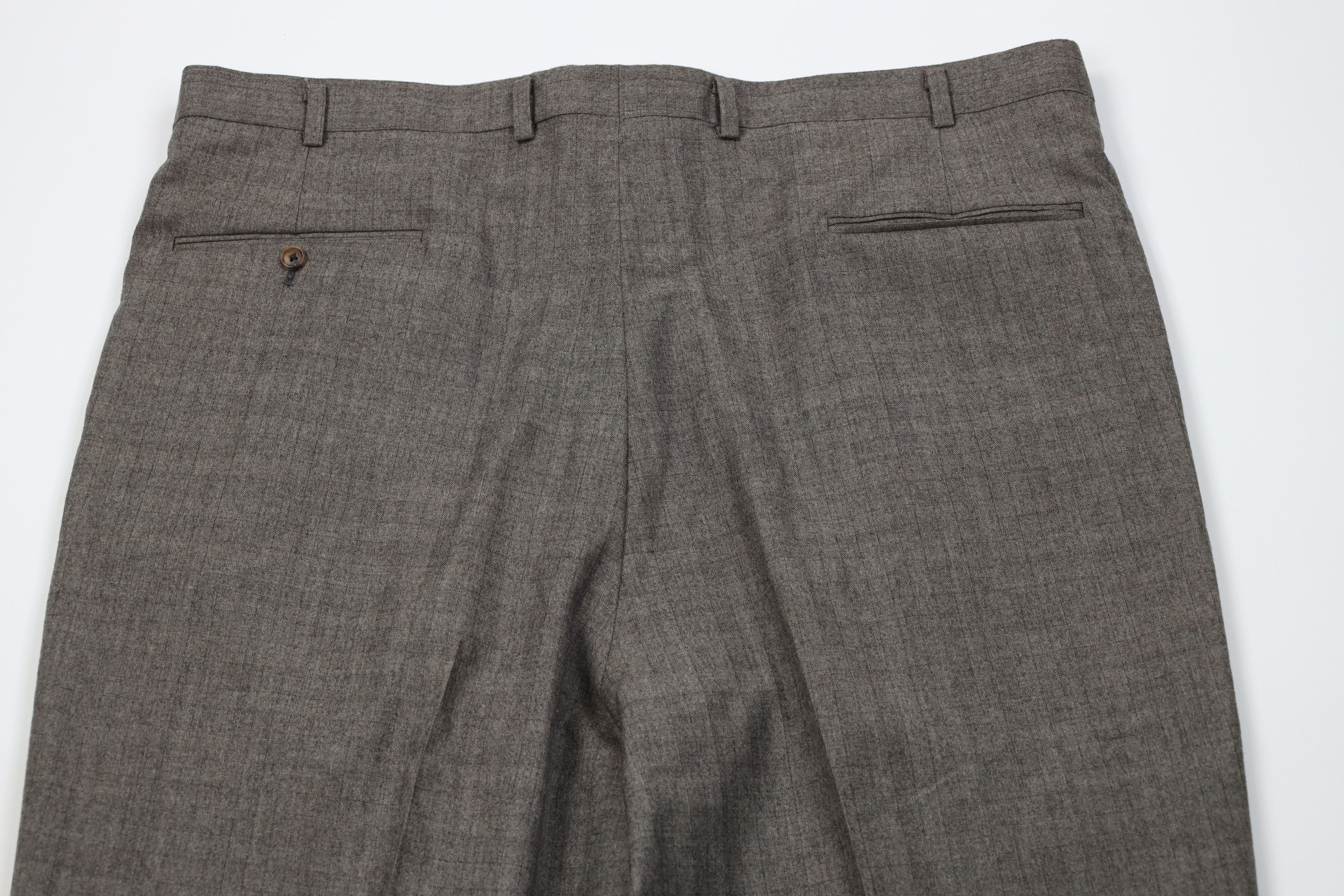 Vintage Vintage 90s Streetwear Flared Wide Leg Chino Pants Plaid Size US 40 / EU 56 - 9 Thumbnail