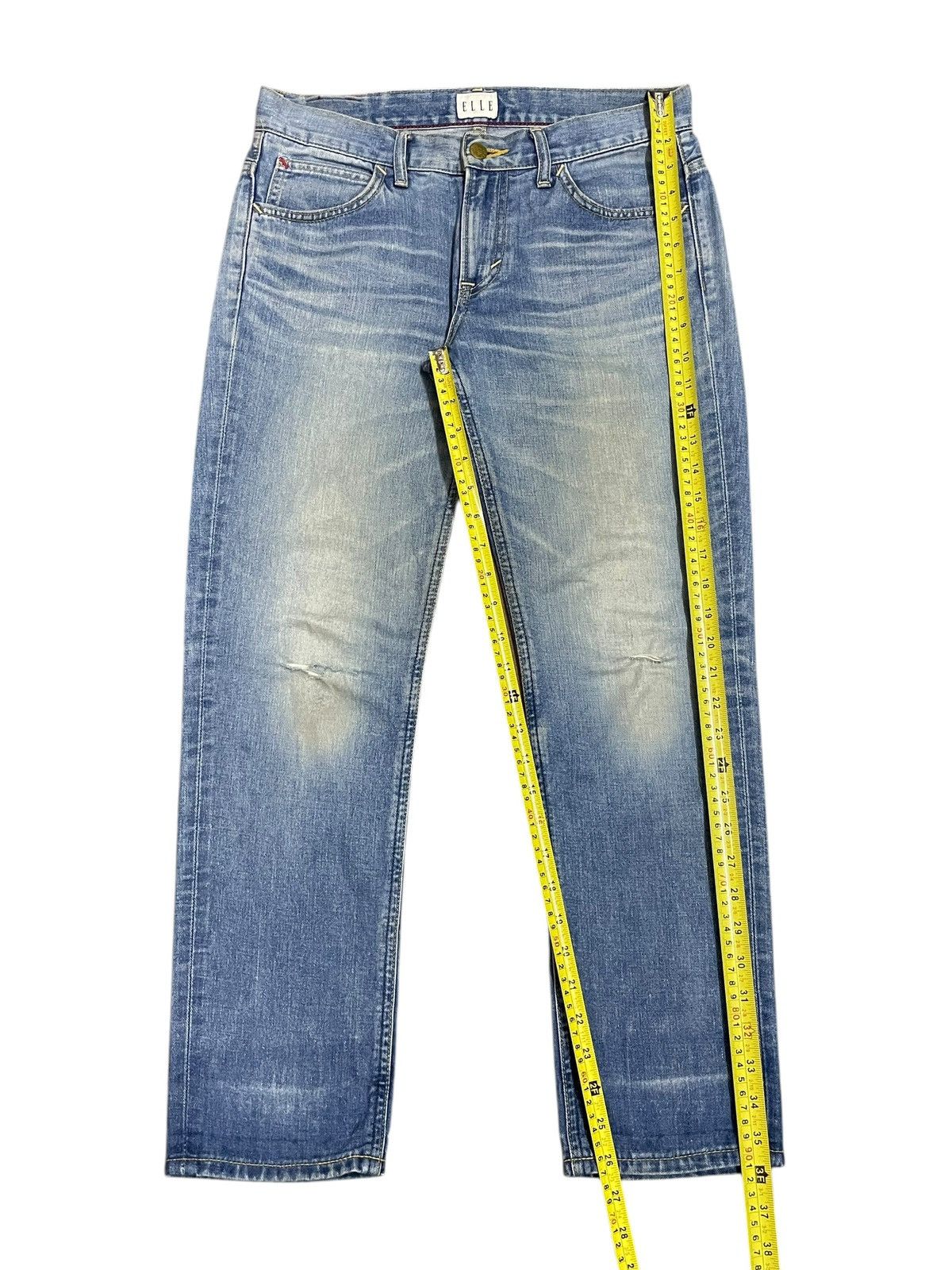 Lee Lee Rider x Elle Blue Fade Wash Ripped Jeans Limited Edition Size 31" - 18 Thumbnail