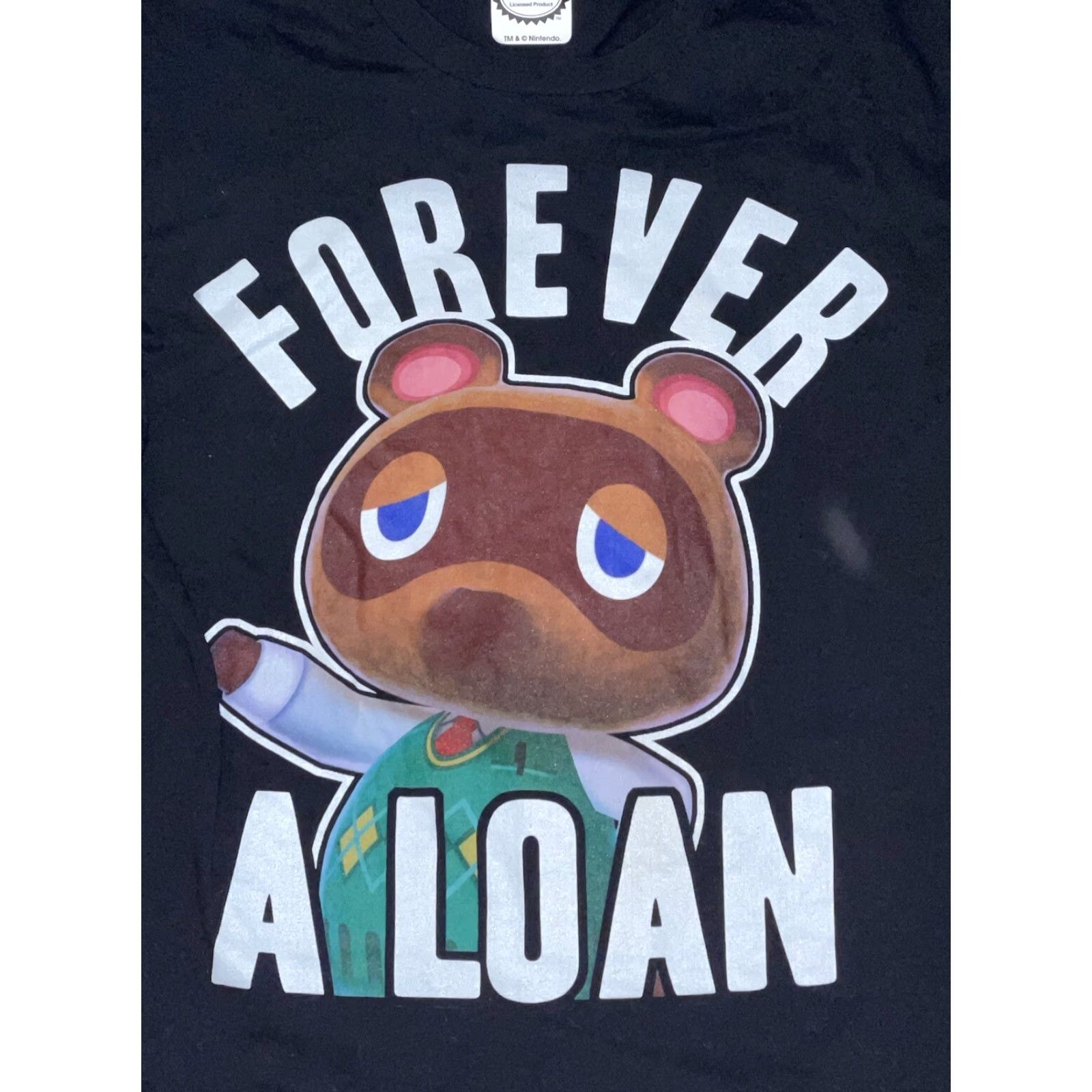 Nintendo Nintendo Animal Crossing Forever Alone Shirt M Black Men Shirt Anime Size US M / EU 48-50 / 2 - 2 Thumbnail