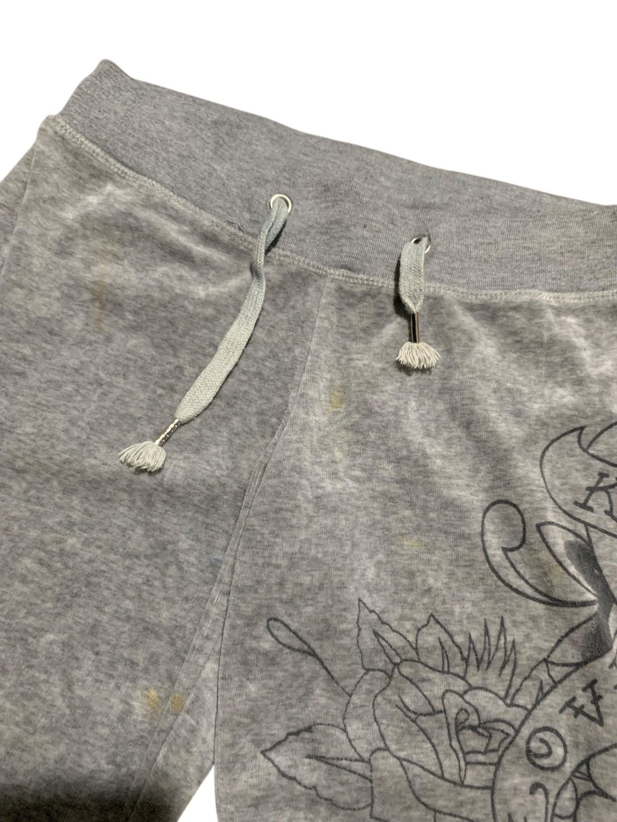 Ed Hardy Vintage Ed Hardy LOVE KILLS SLOWLY flared sweat pants Size US 28 / EU 44 - 11 Thumbnail