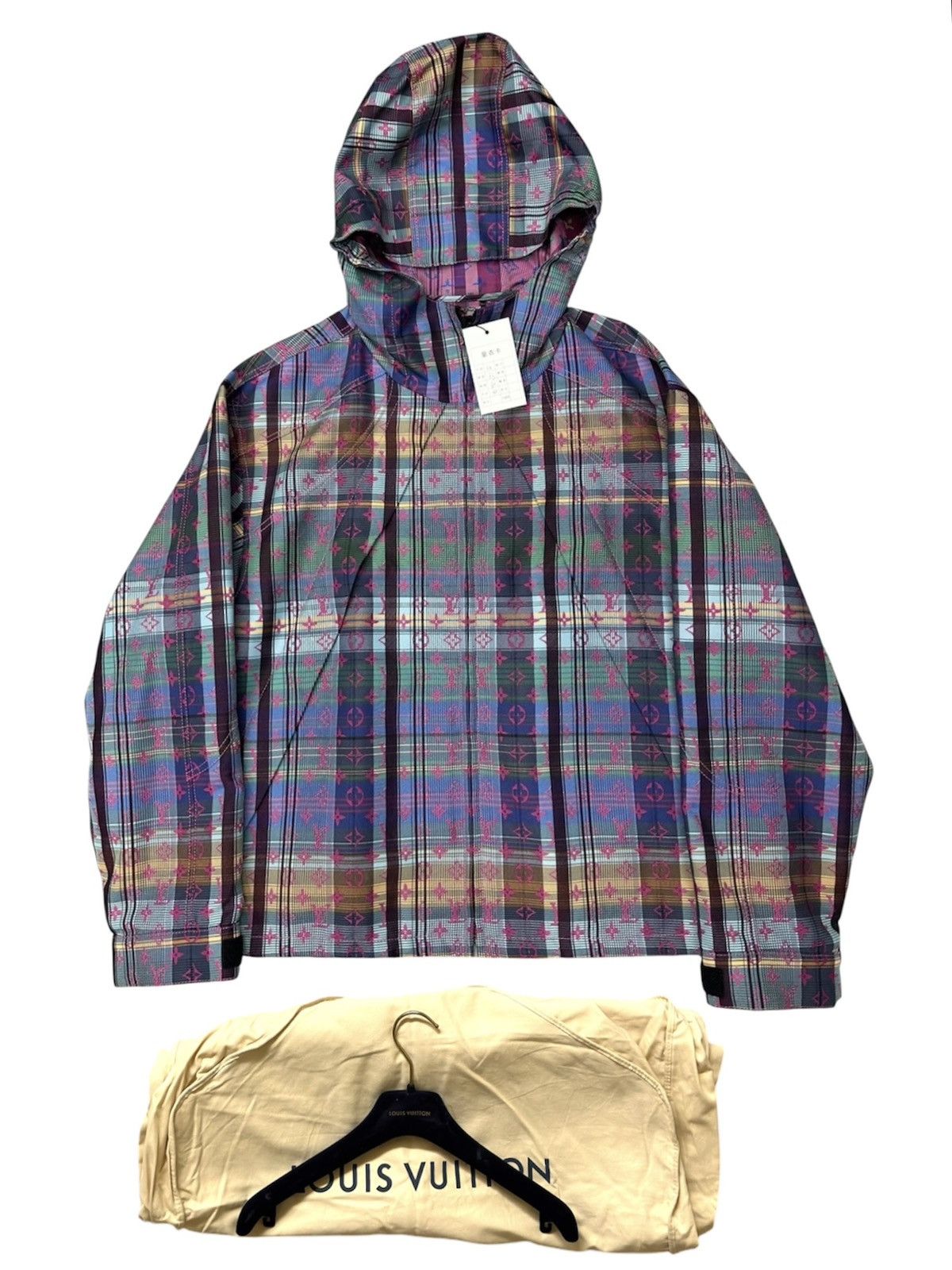 Louis Vuitton Louis Vuitton 50 Multicolor Plaid Monogram Hooded Jacket Size US M / EU 48-50 / 2 - 1 Thumbnail