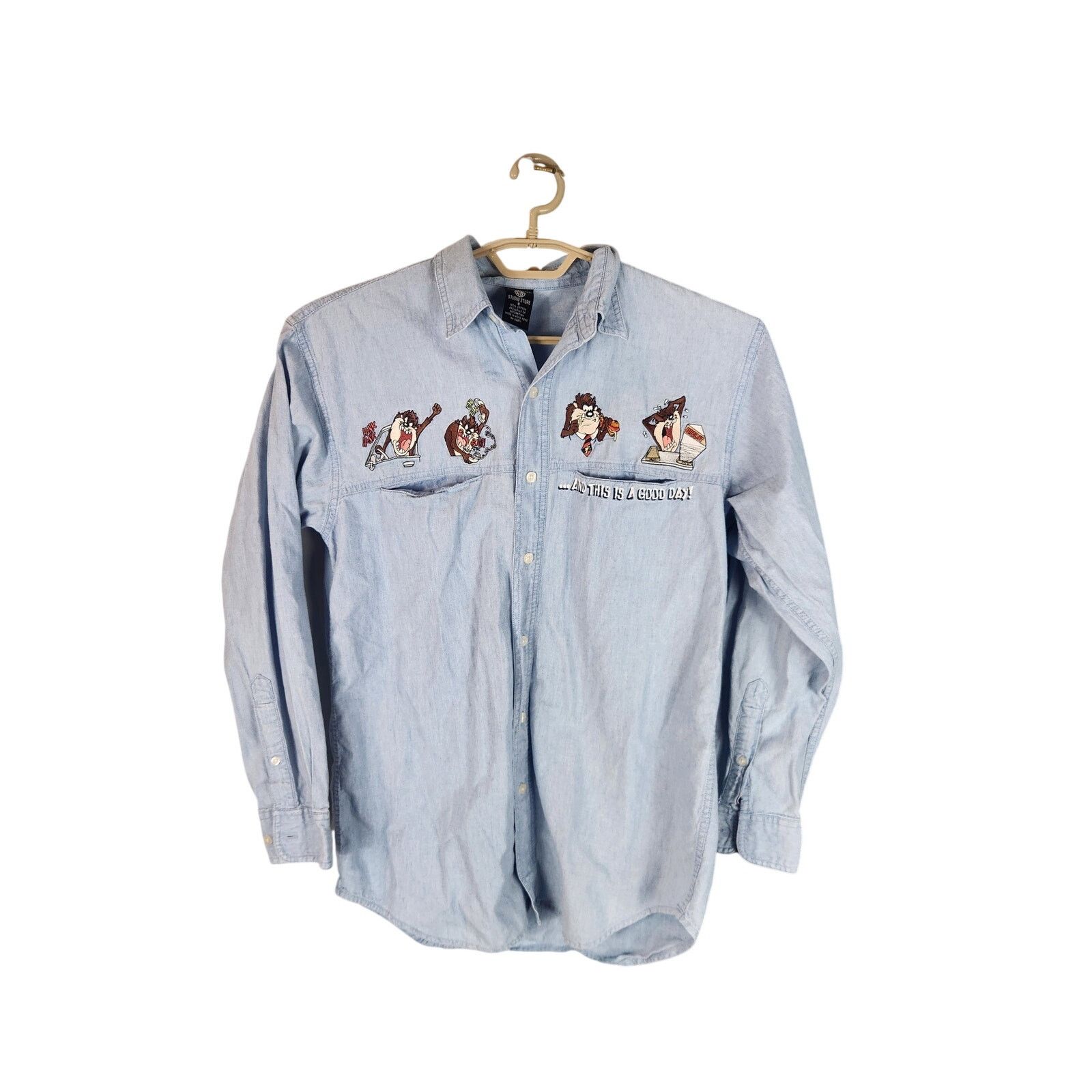Other 1998 Warner Brothers Taz Embroidered Button Up Men's Small Size US S / EU 44-46 / 1 - 1 Thumbnail