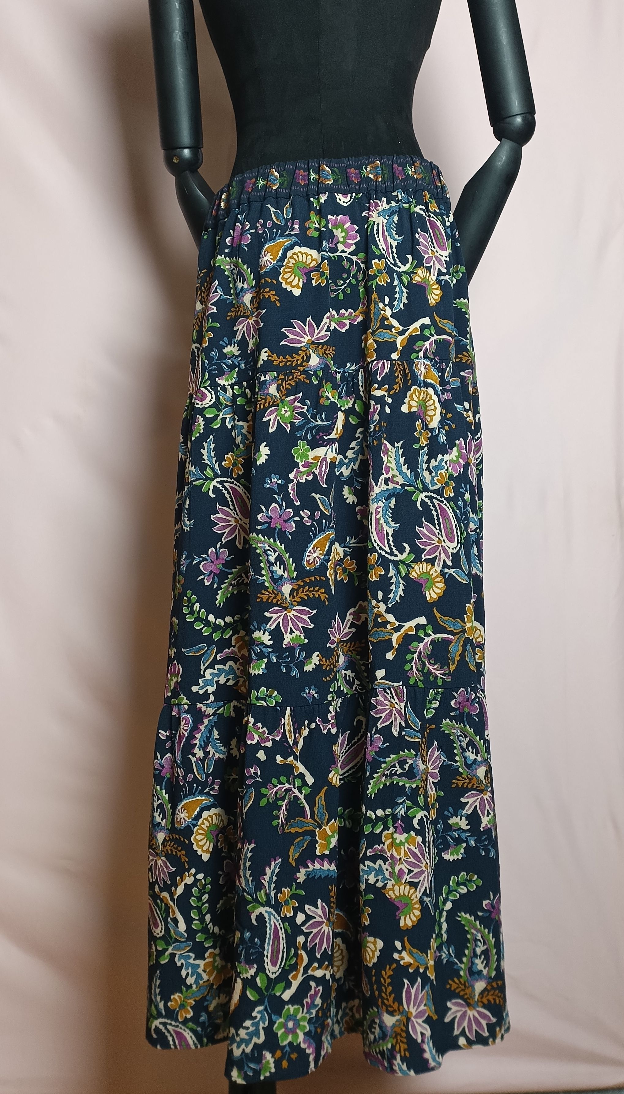 Sezane Sezane Tammie Flowers Print Long Skirt EU 40 Size 28" / US 6 / IT 42 - 7 Thumbnail