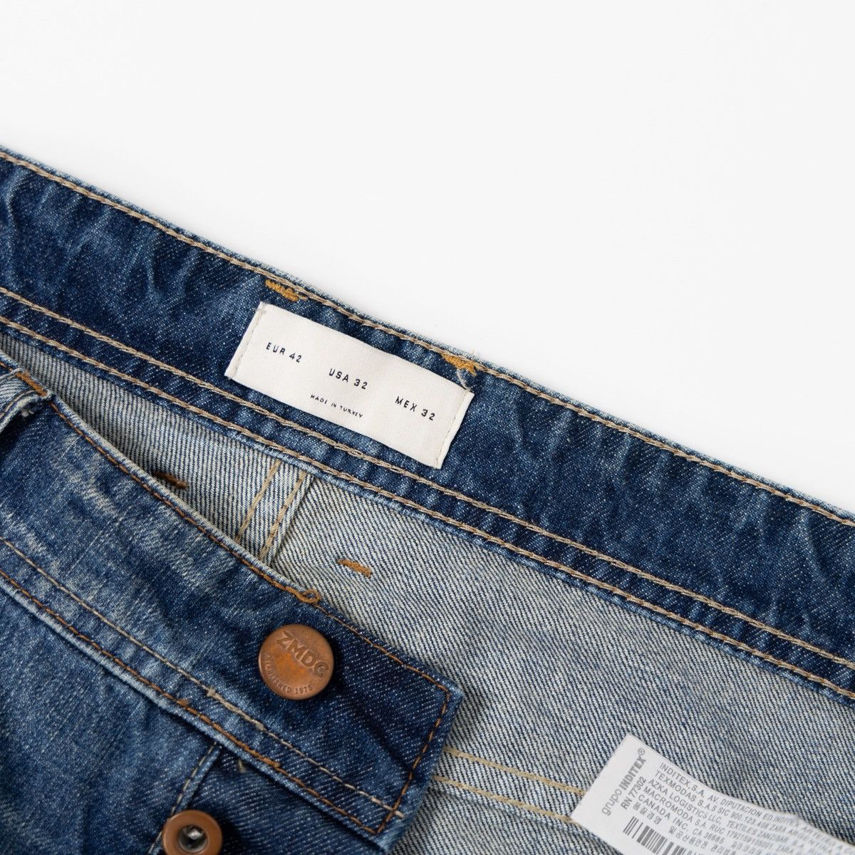 Zara Zara Man Blue Distressed Denim Jeans Slim Fit Ripped Faded Size US 32 / EU 48 - 5 Thumbnail