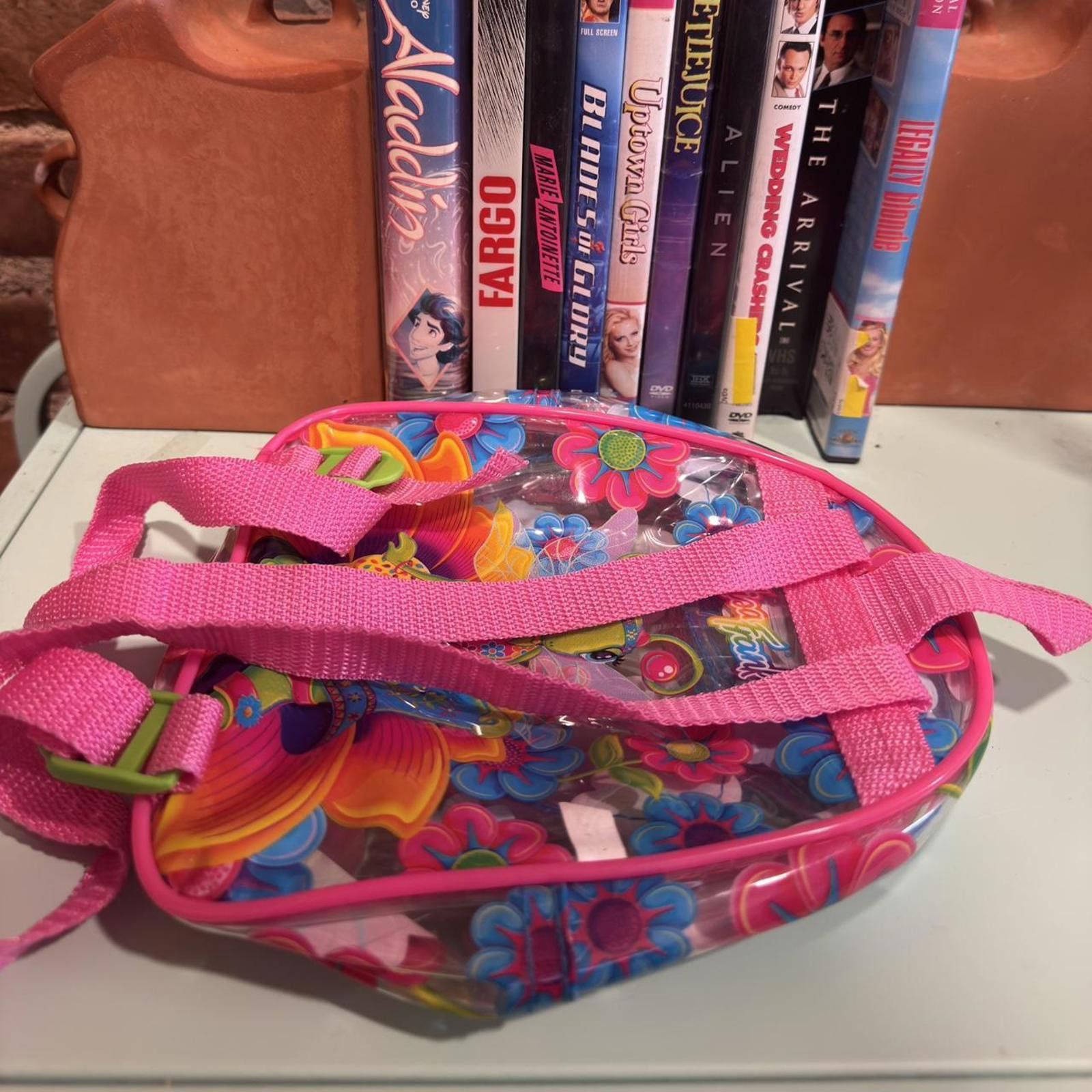 Vintage 1990S LISA FRANK DIVA DRAGONFLY BACKPACK Size ONE SIZE - 4 Thumbnail