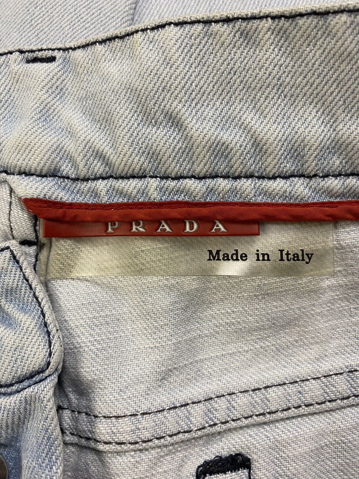 Prada Prada - SS00 Red Tab Denim Jeans Size US 34 / EU 50 - 9 Thumbnail