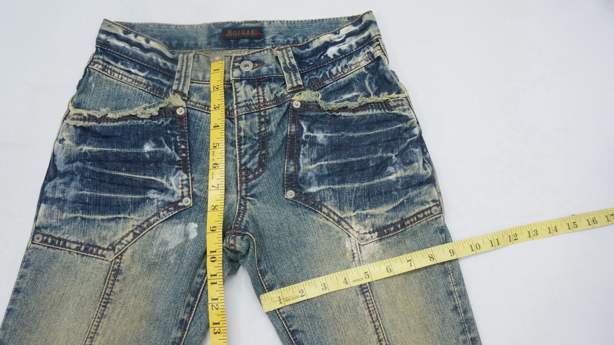 Morgan Homme Dope 🔥 MORGAN HOMME Distressed Flared Vintage Jeans Size US 28 / EU 44 - 9 Thumbnail