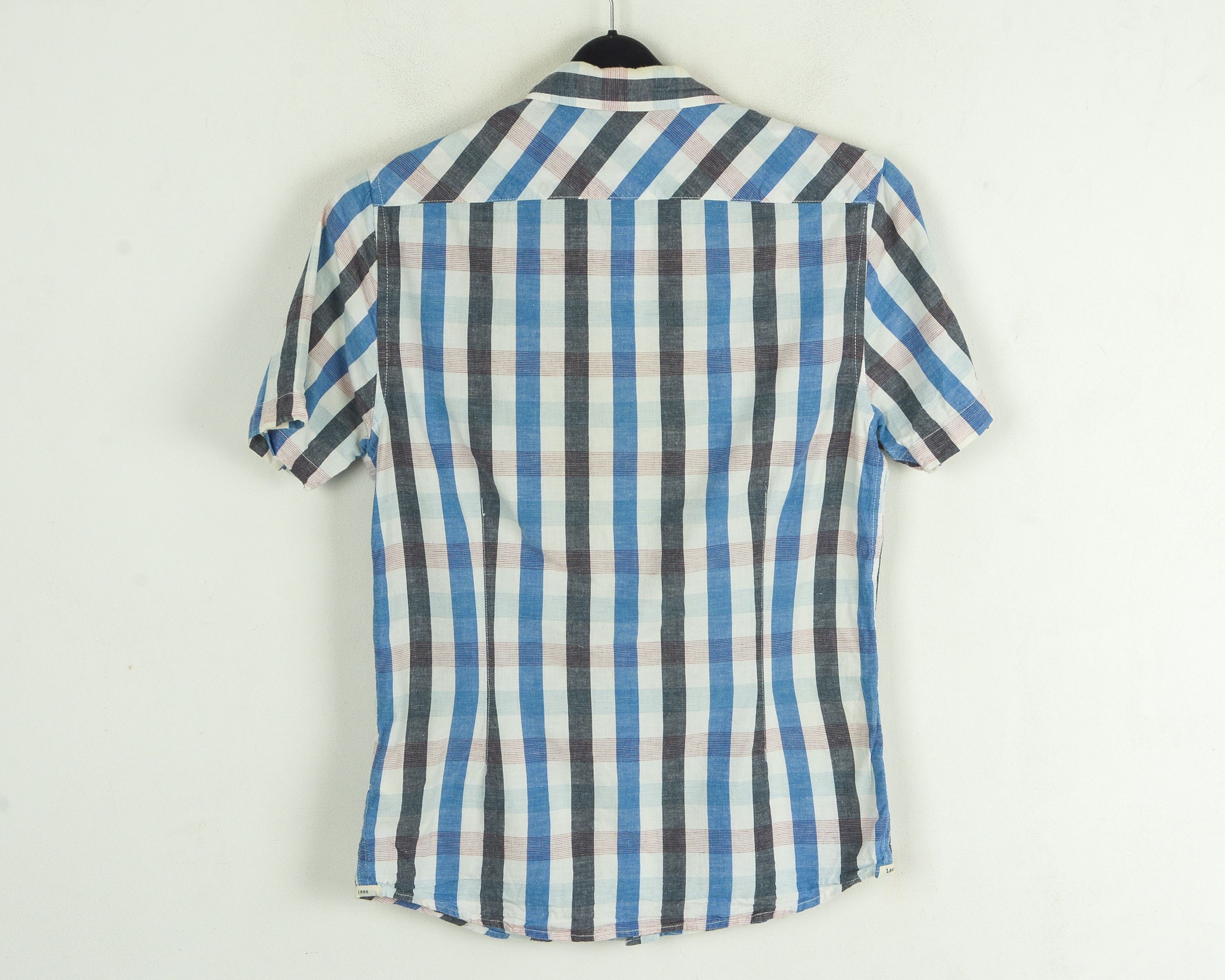 Lee Button Up Shirt Linen S Cotton Checked Flax dress oxford Size US S / EU 44-46 / 1 - 2 Thumbnail