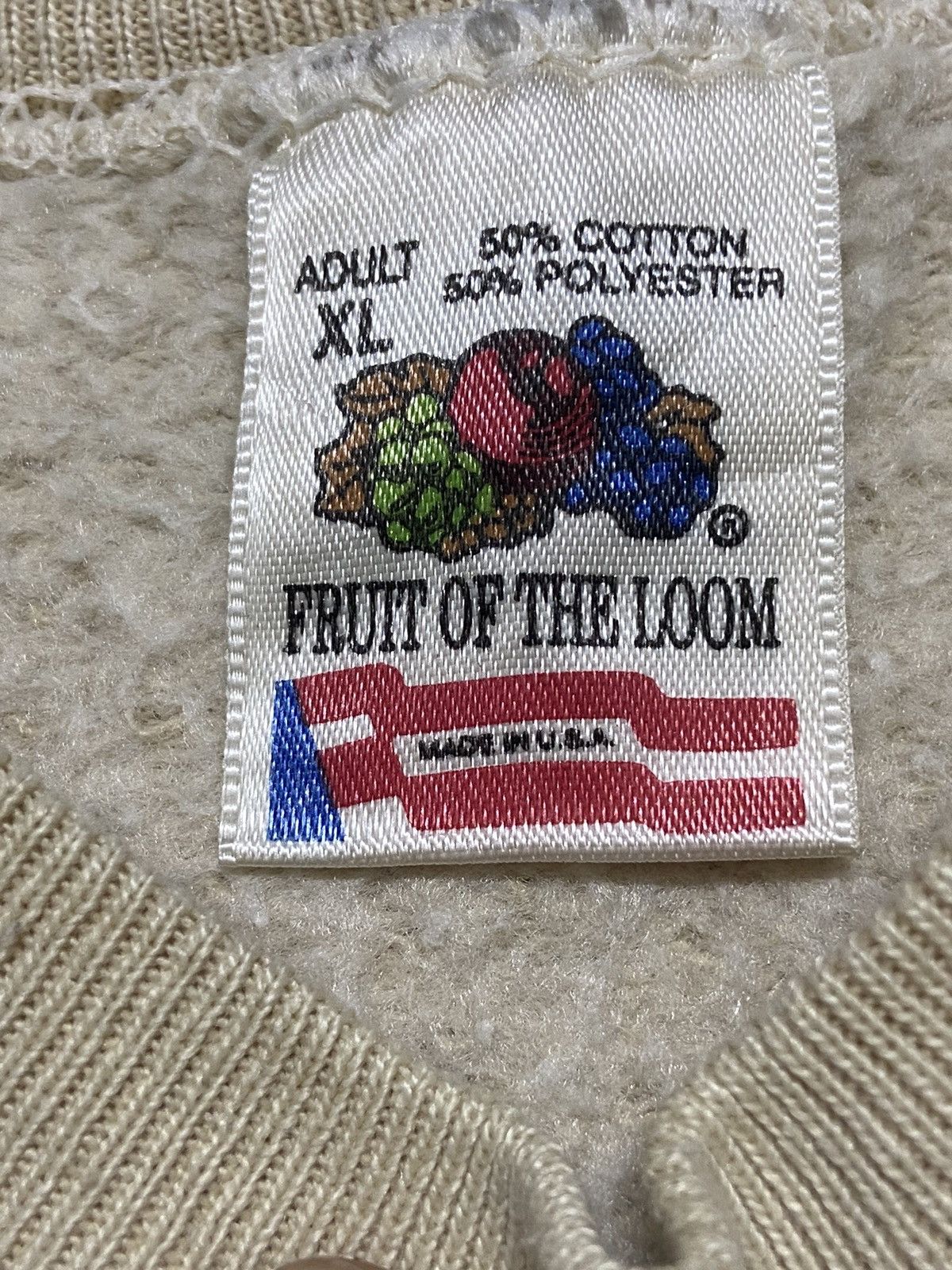 Fruit Of The Loom × Vintage Vintage 80s Constructions Champion Crewneck Sweatshirt Size US XL / EU 56 / 4 - 3 Thumbnail
