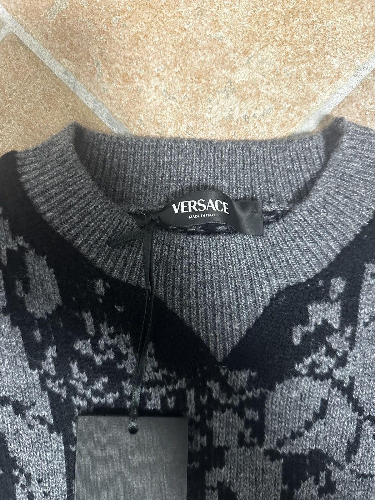 Versace Versace Barocco Knit Sweater Size US L / EU 52-54 / 3 - 4 Thumbnail