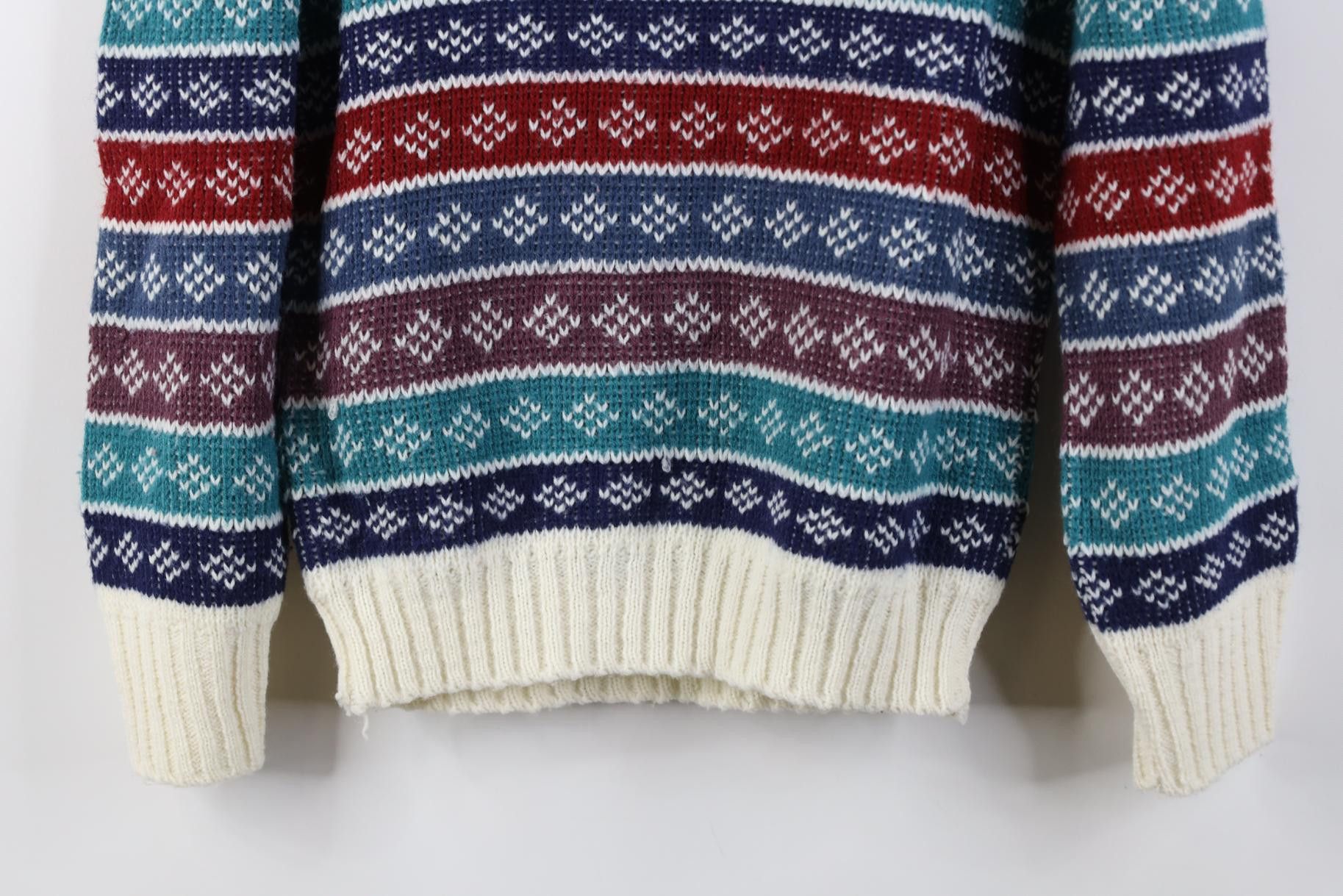 Vintage Vintage 80s 90s Streetwear Striped Knit Crewneck Sweater USA Size XS / US 0-2 / IT 36-38 - 15 Thumbnail