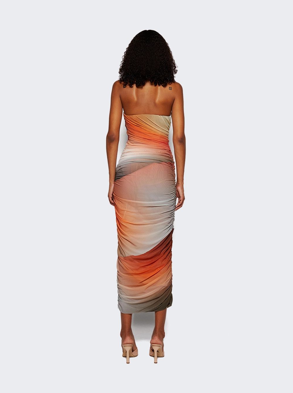 The Attico o1mle0526 Midi Dress in Multicolor Size S / US 4 / IT 40 - 5 Thumbnail