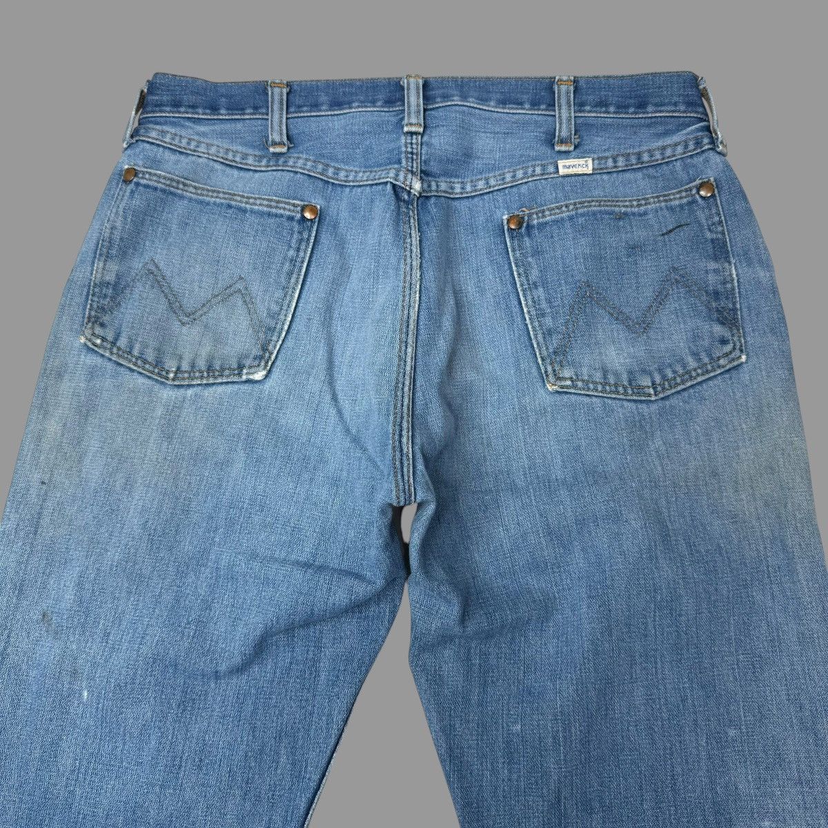 Vintage Vintage 1970s faded denim jeans Size US 34 / EU 50 - 4 Thumbnail