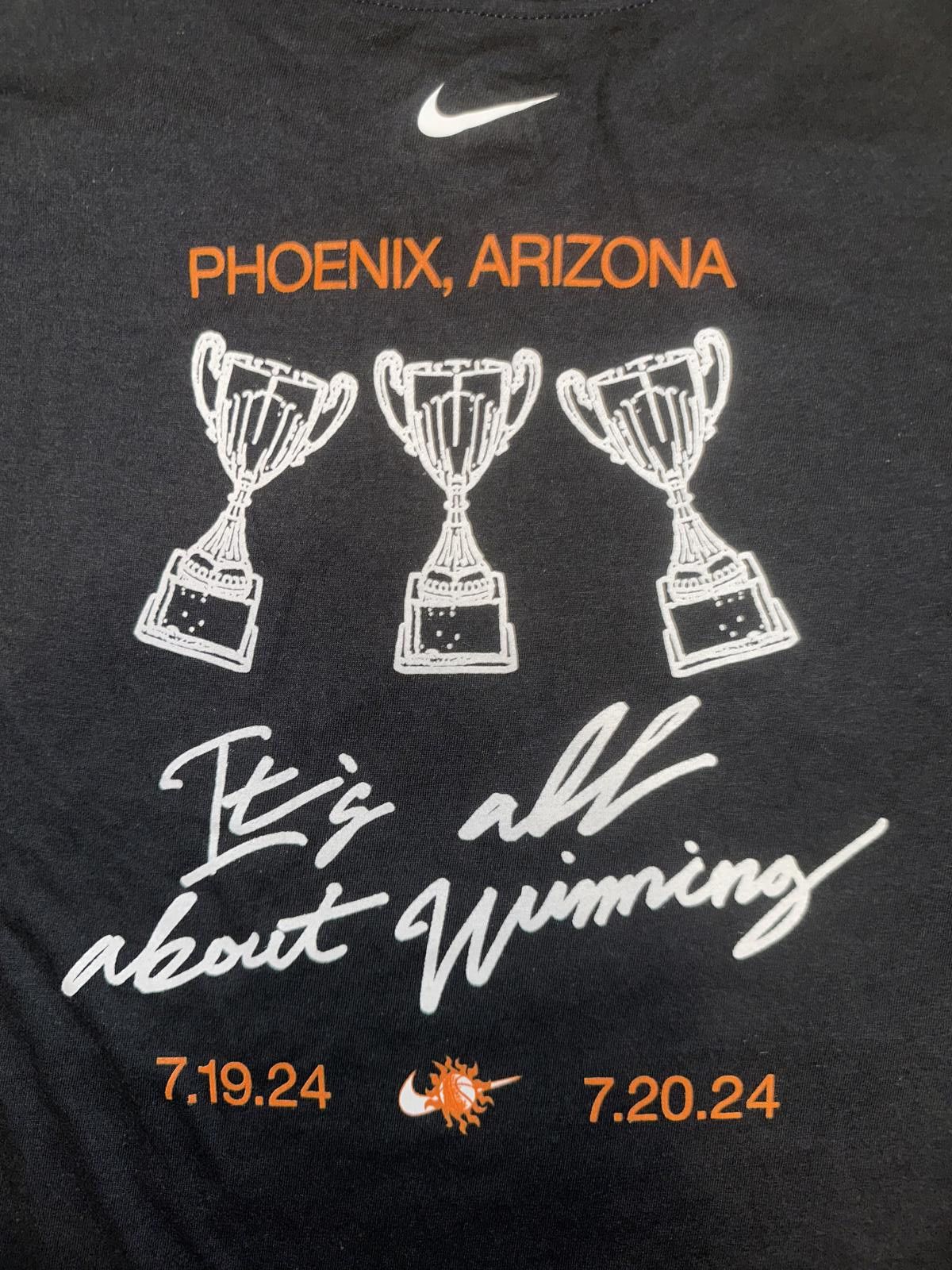 Nike Nike Big Kids (Boy’s) Phoenix Arizona WNBA It’s All About Winning Black T-Shirt Size US L / EU 52-54 / 3 - 4 Thumbnail