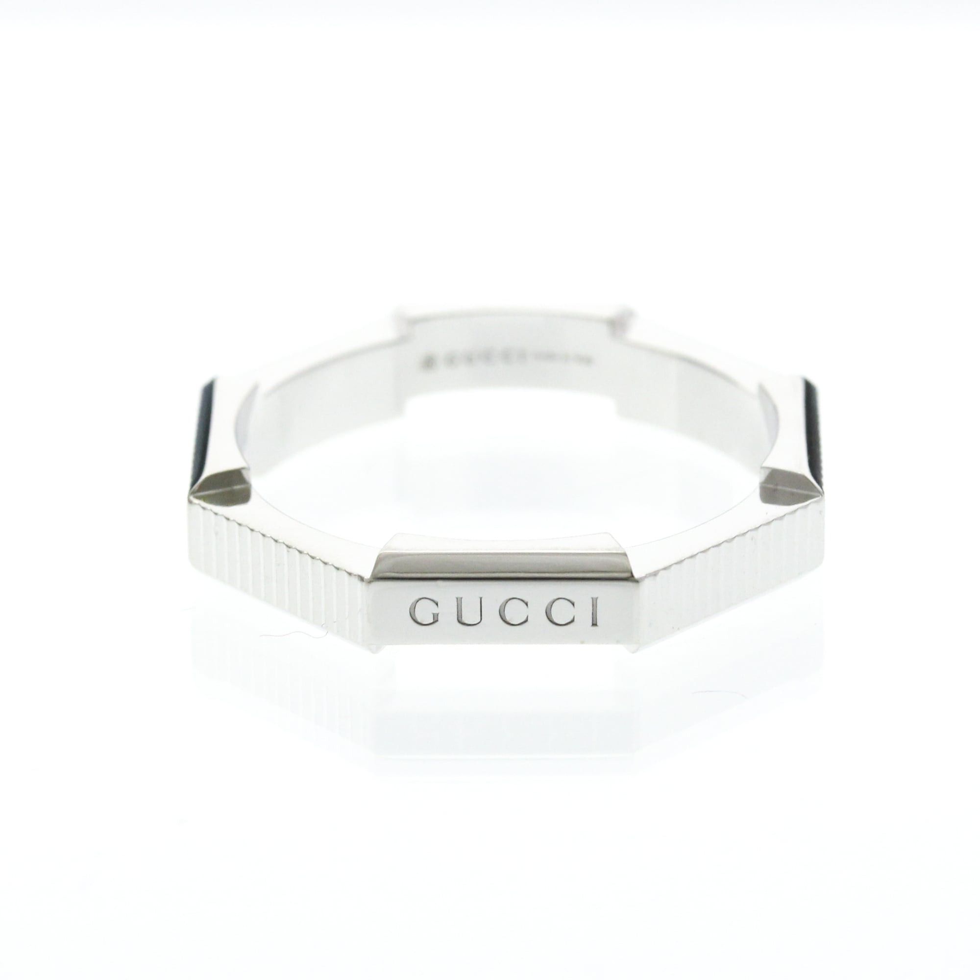 Gucci Gucci Link To Love Ring White Gold (18K) Fashion No Stone Band Ring Silver Size ONE SIZE - 1 Thumbnail