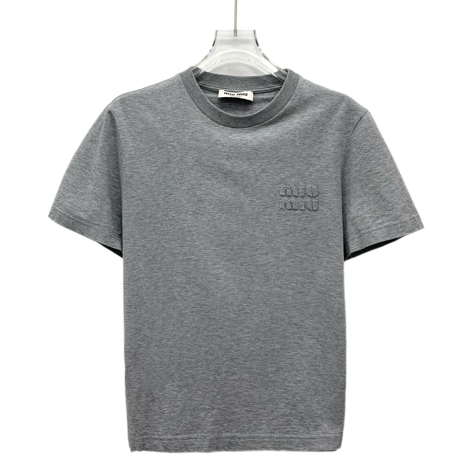 Miu Miu Miu Miu Retro Gray T-Shirt M Women Size M / US 6-8 / IT 42-44 - 1 Thumbnail