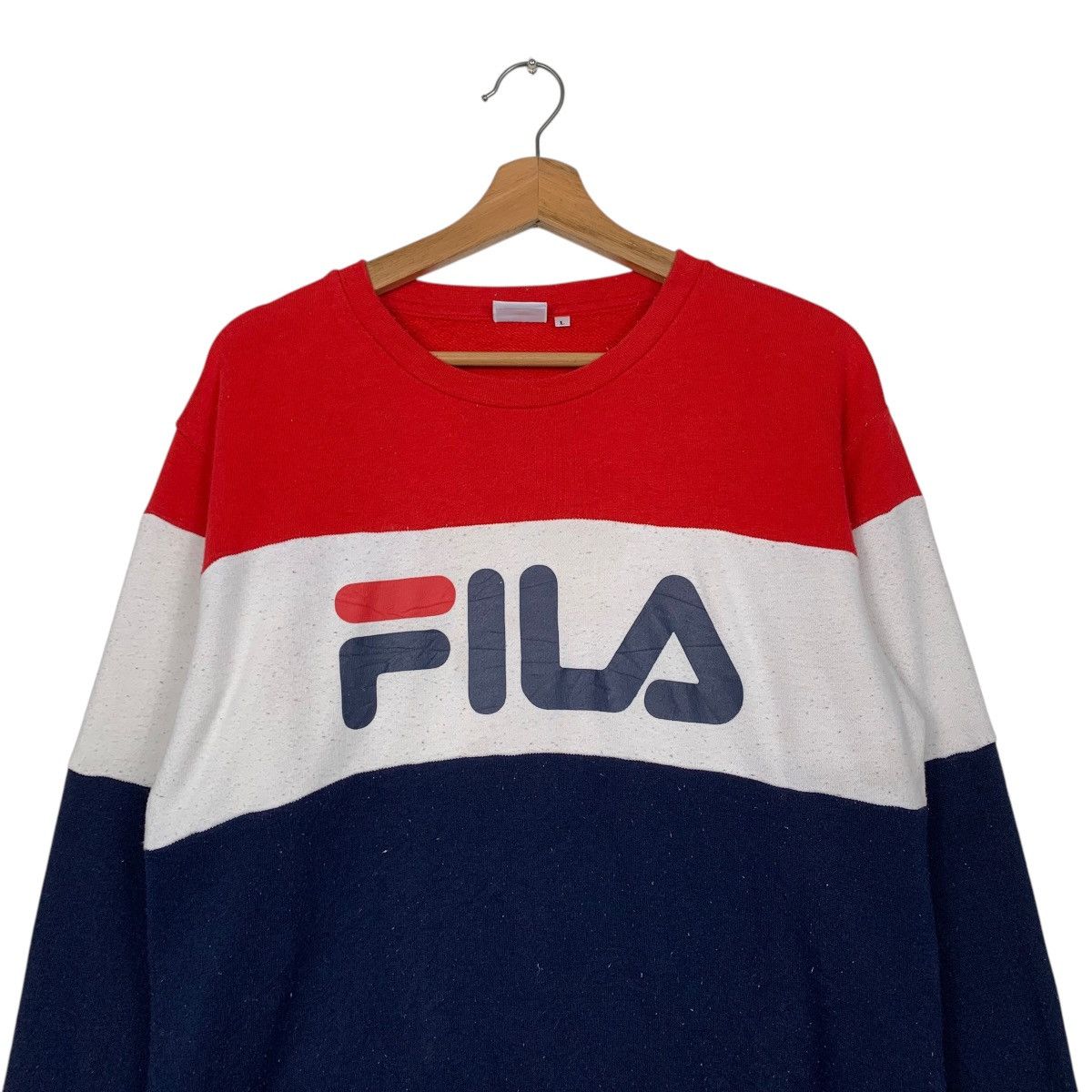 Fila Fila Color Block Crewneck Sweatshirt Size US L / EU 52-54 / 3 - 2 Thumbnail