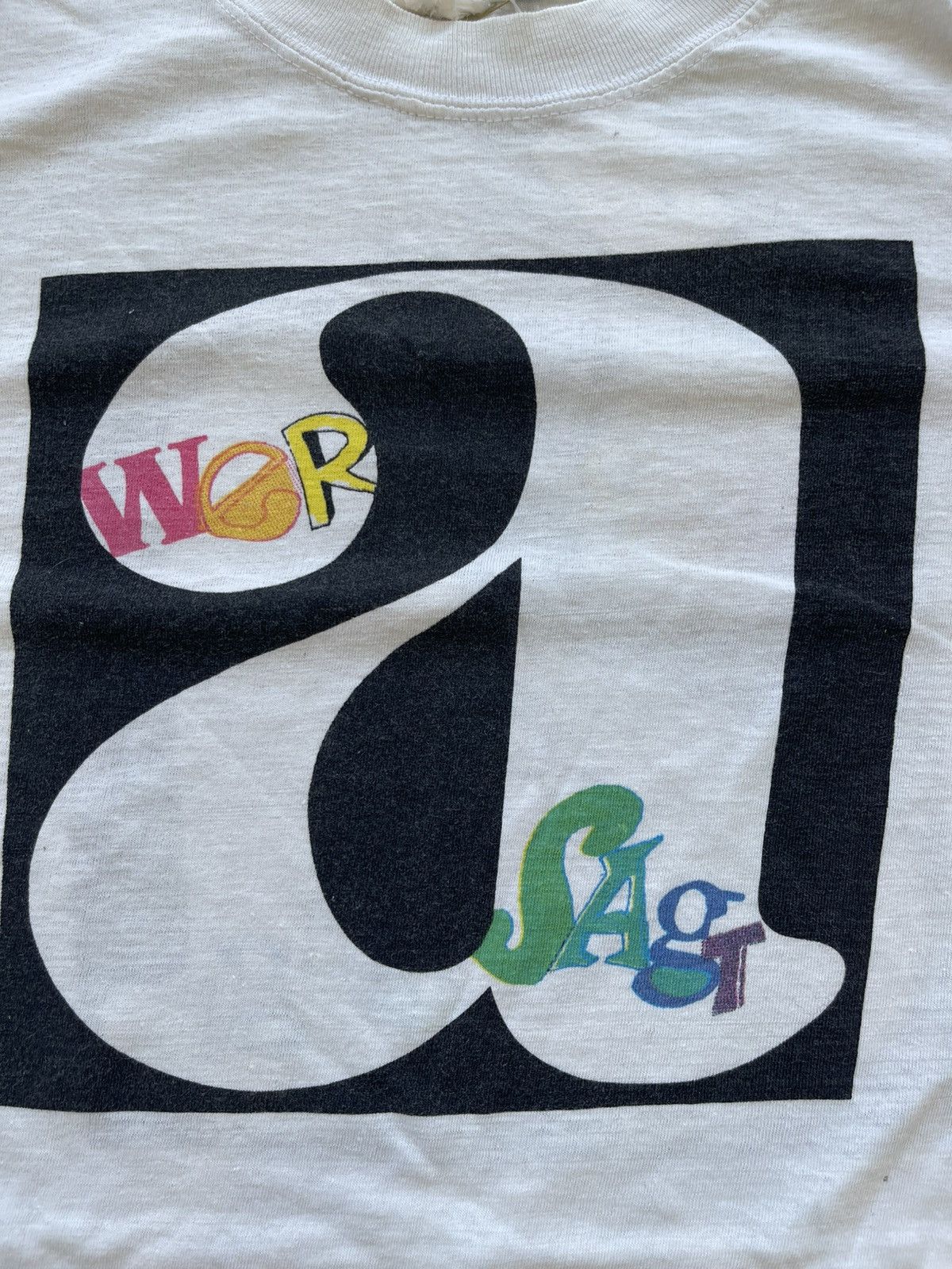 Arts & Science Vintage 90s Wer Sagt Typography Art Tee L Size US M / EU 48-50 / 2 - 4 Thumbnail