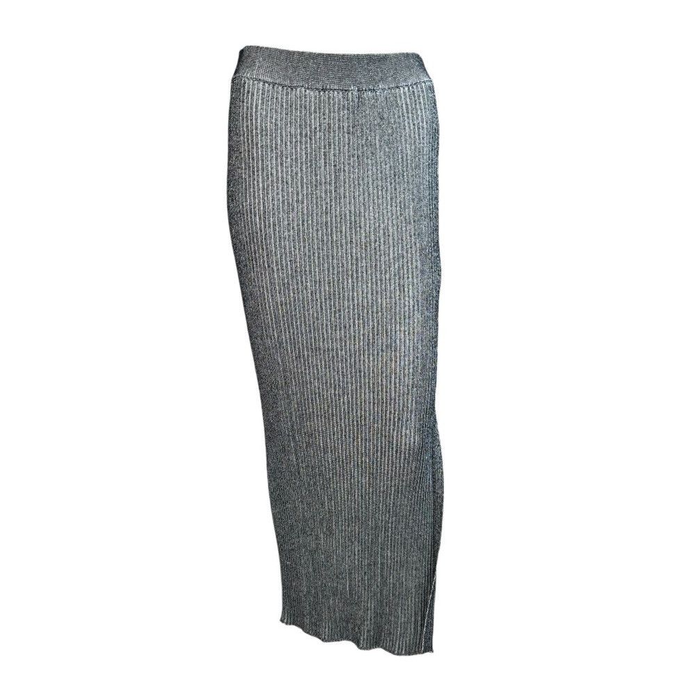 Zara NWT New Zara Long Knit Ribbed Skirt 8779/003 Size L Size 36" / US 14 / IT 50 - 3 Thumbnail