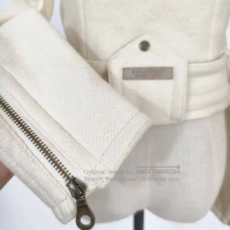 Burberry Burberry Beige Wool Blend Jacket for Women. Size S / US 4 / IT 40 - 5 Thumbnail