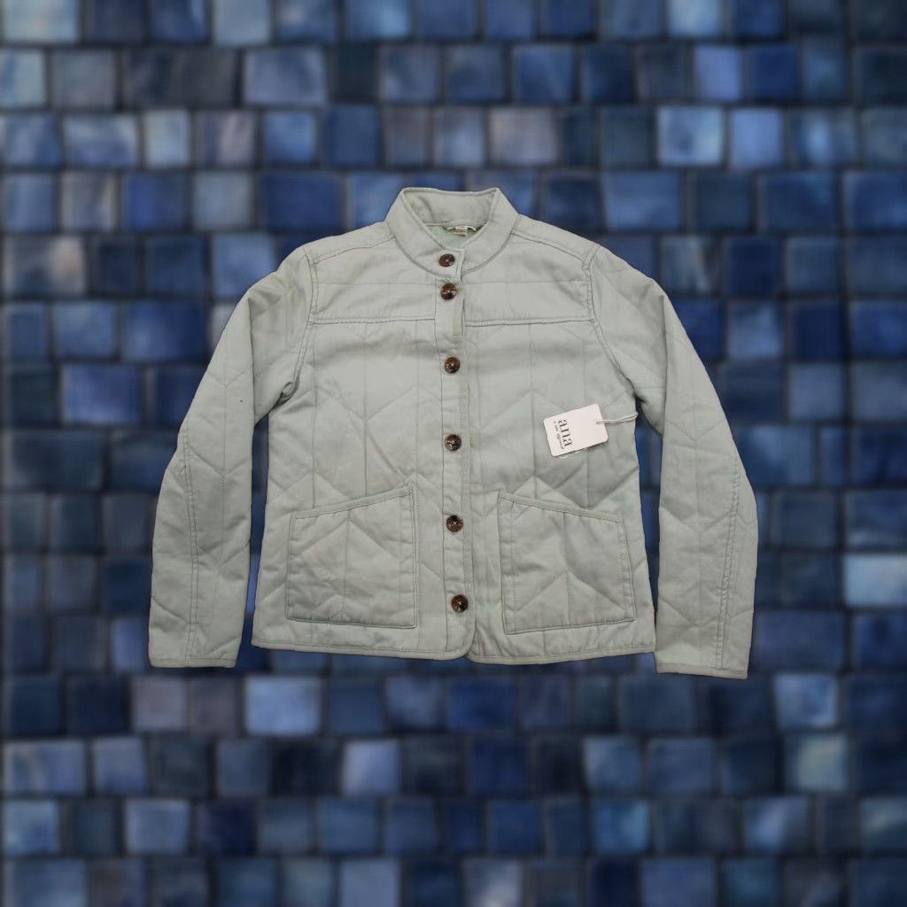 Vintage ANA Women's Desert Sage Green Button Up Quilted Cotton Jacket XS Regular Size XS Green Solid Pattern Lined Polyester Vintage: No Brand: a.n.a Size XS / US 0-2 / IT 36-38 - 1 Thumbnail