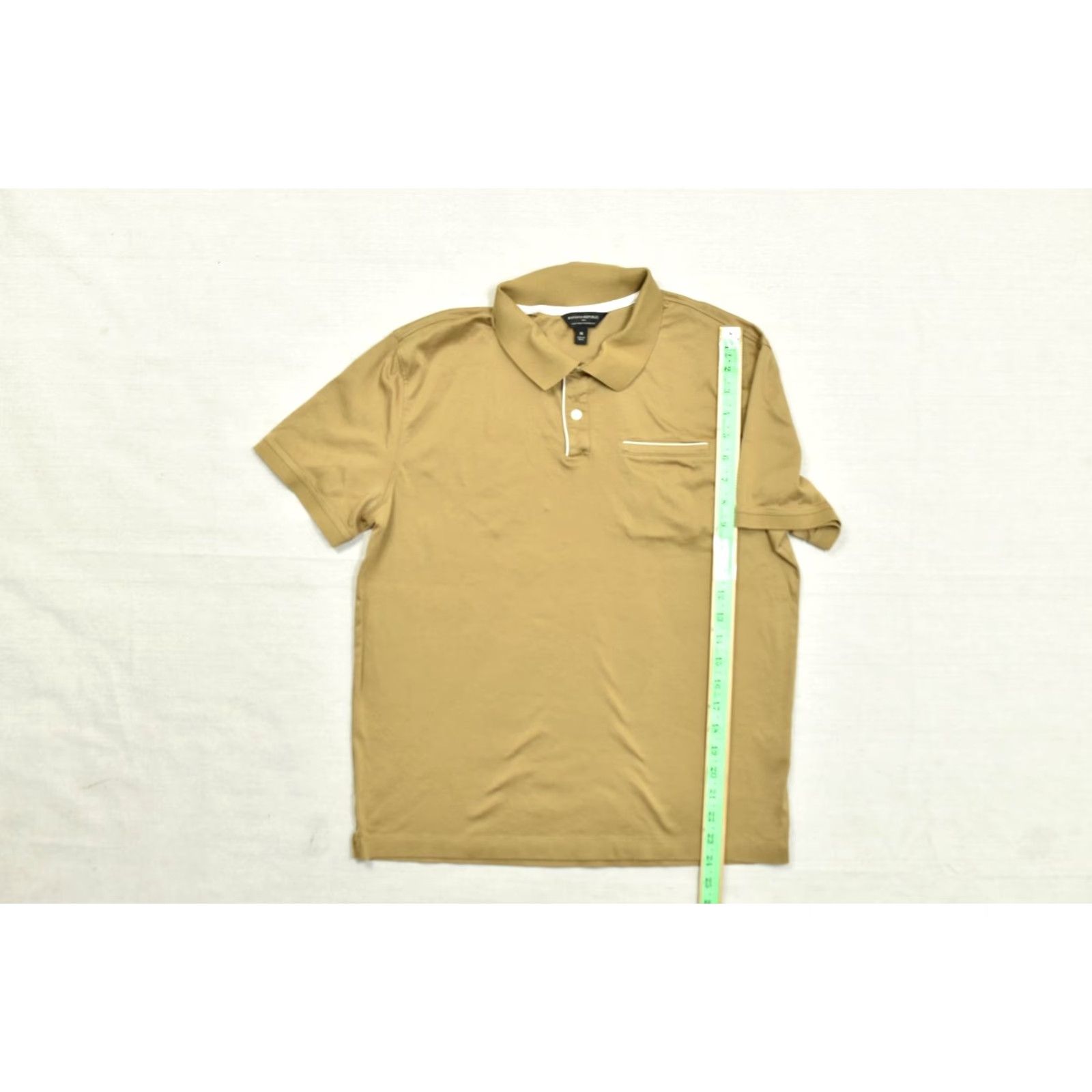 Banana Republic Banana Republic Luxe Touch Performance Polo Shirt Men's M Gold Tan Beige Short Sleeve Collared Button Polo Shirt Golf Casual Regular Mens Size US M / EU 48-50 / 2 - 3 Thumbnail