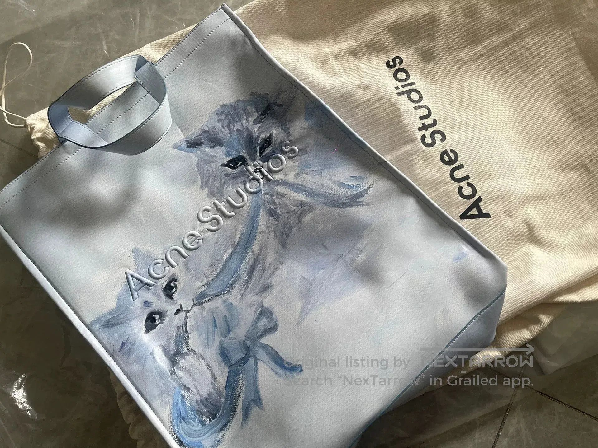 Acne Studios Acne Studios Cat Print Tote Bag. Size ONE SIZE - 1 Thumbnail